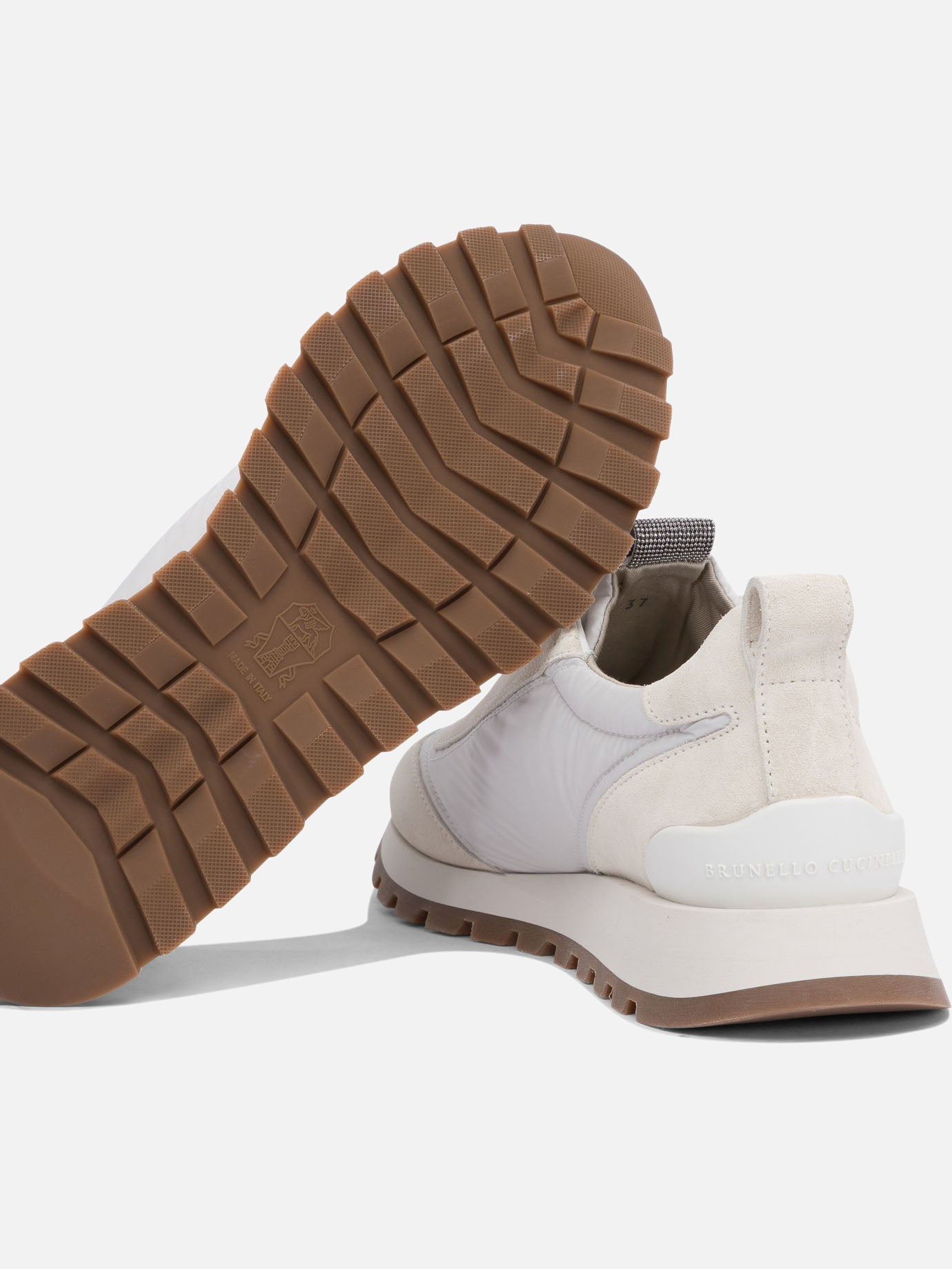 Low top sneakers 100% calf leather - 100% polyurethane  White - Brunello Cucinelli Women | PDP | VIETTI Online Store | Zoom-Modal_5
