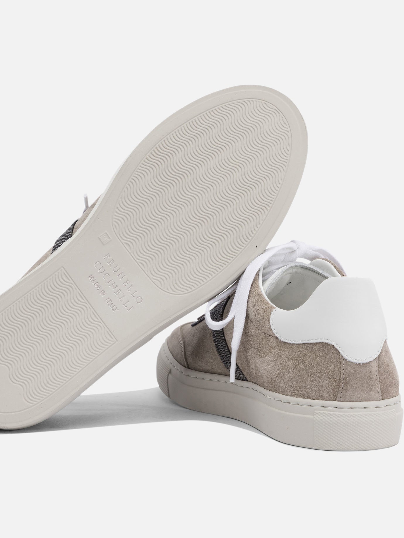 Sneaker basse 100% calf leather - 100% rubber  Grigio - Brunello Cucinelli Donna | PDP | VIETTI Online Store | Zoom-Modal_5
