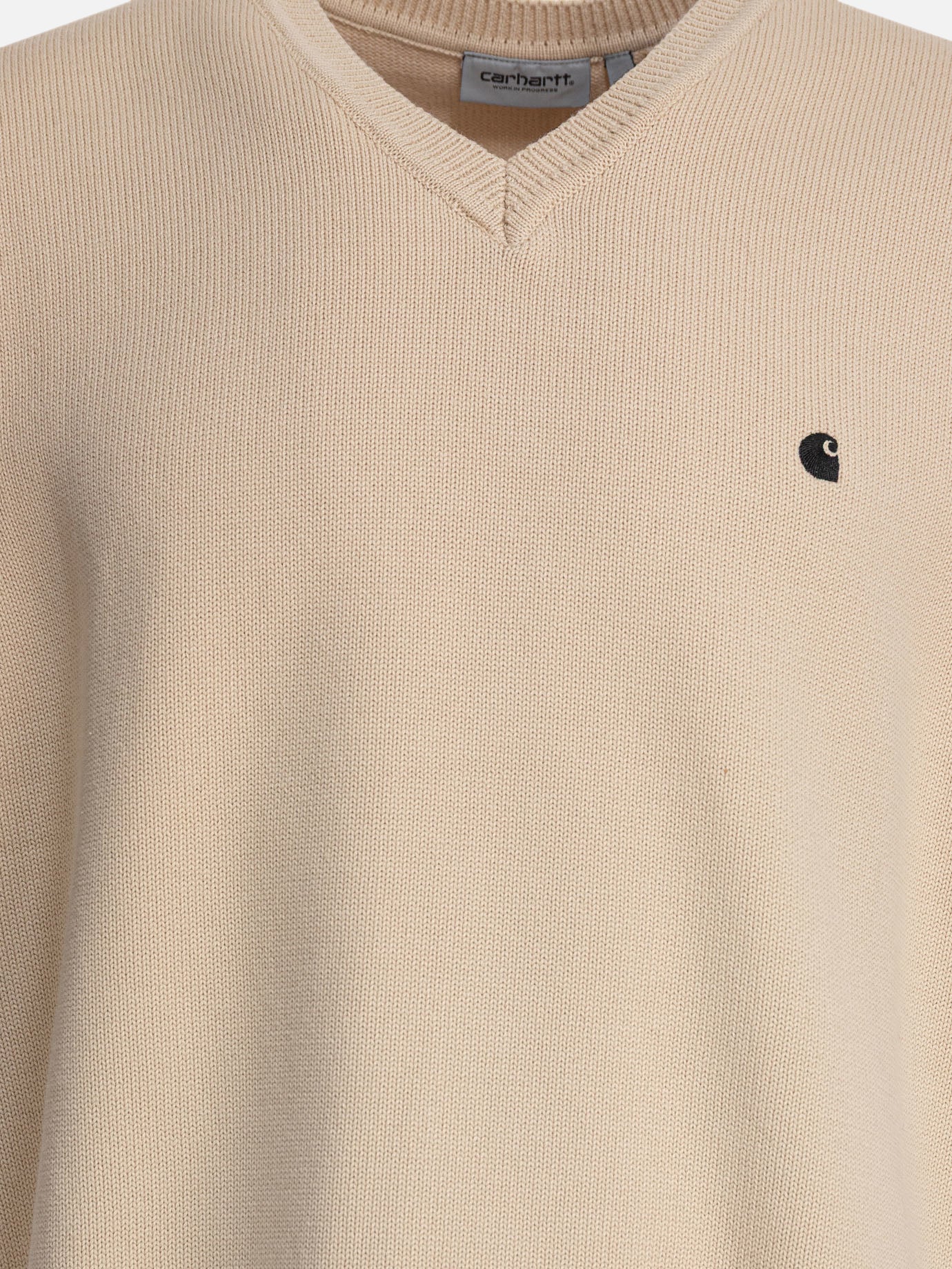 Maglioni scollo a V Logo  Beige - Carhartt WIP Uomo | PDP | VIETTI Online Store | thumbnail_3