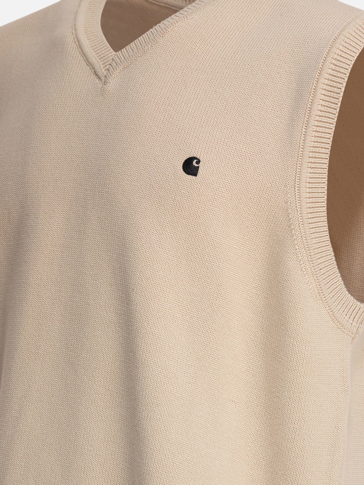 Maglioni scollo a V Logo  Beige - Carhartt WIP Uomo | PDP | VIETTI Online Store | Zoom-Modal_4
