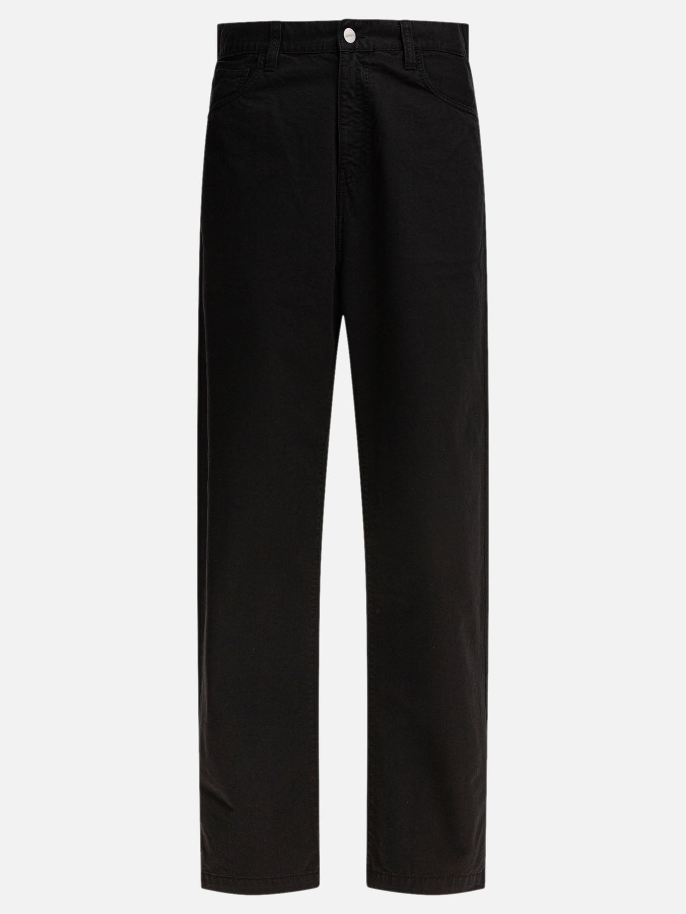 Jeans a gamba larga Solid colour  Nero - Carhartt WIP Uomo | PDP | VIETTI Online Store | thumbnail