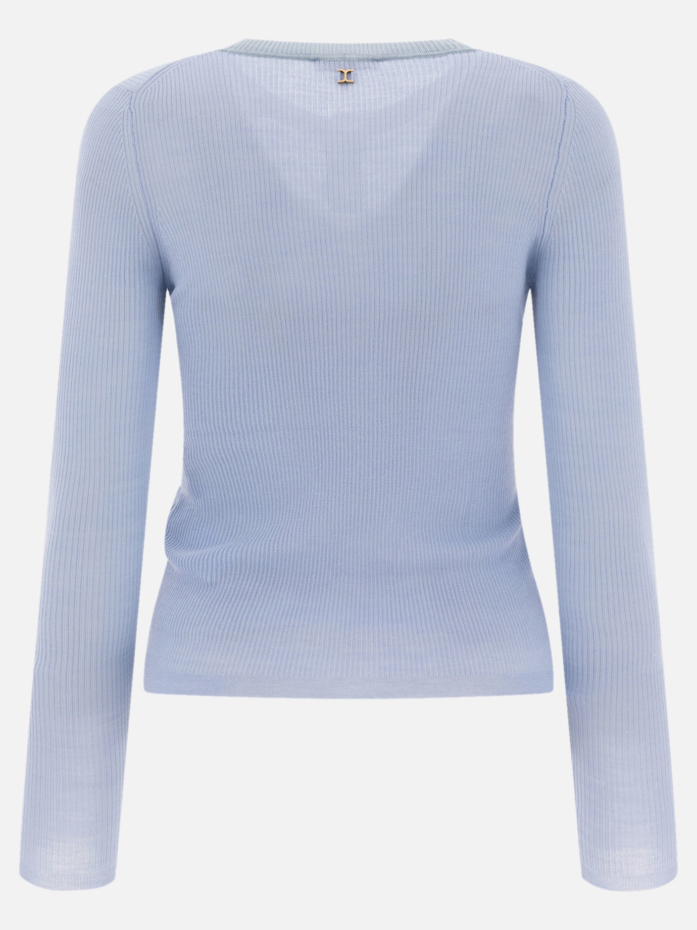 T-shirt serafino Logo  Blu - Chloé Donna | PDP | VIETTI Online Store | Zoom-Modal_2
