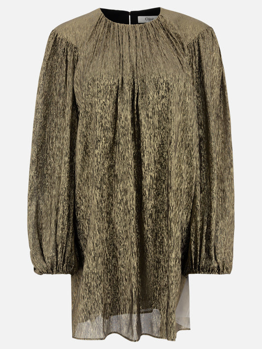 Abiti corti Solid colour  Oro - Chloé Donna | PDP | VIETTI Online Store 
