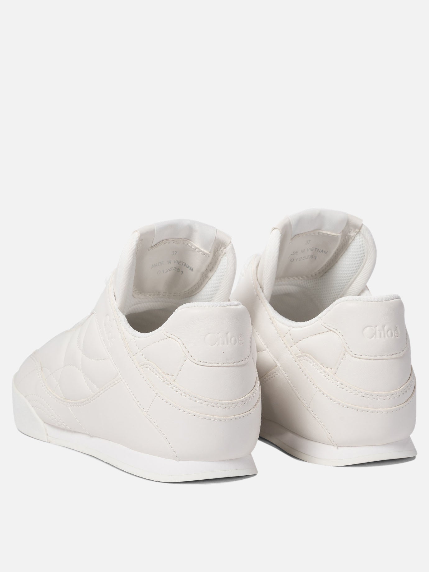 Low top sneakers 100% polyester - 50% rubber 50% ethylene vinyl acetate  White - Chloé Women | PDP | VIETTI Online Store | thumbnail_4