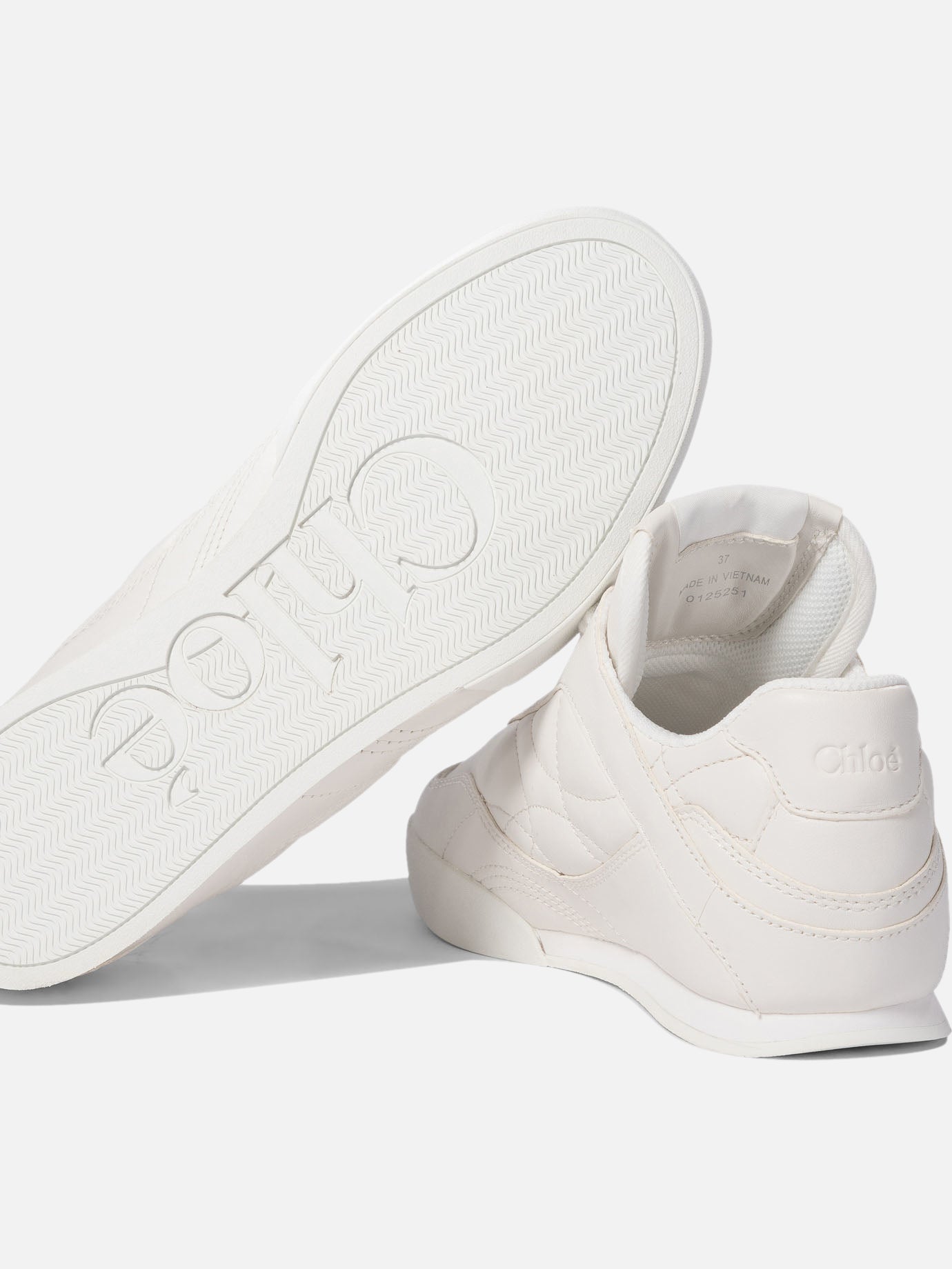 Low top sneakers 100% polyester - 50% rubber 50% ethylene vinyl acetate  White - Chloé Women | PDP | VIETTI Online Store | thumbnail_5