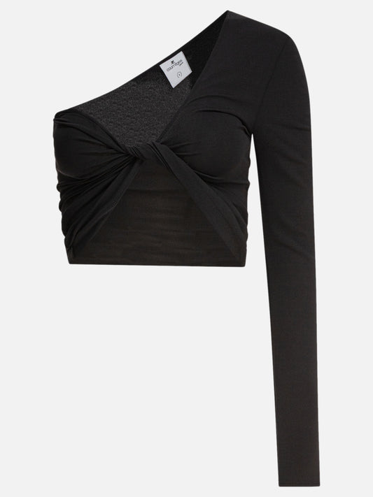 Crop tops Solid colour  Black - Courrèges Women | PLP | VIETTI Online Store 
