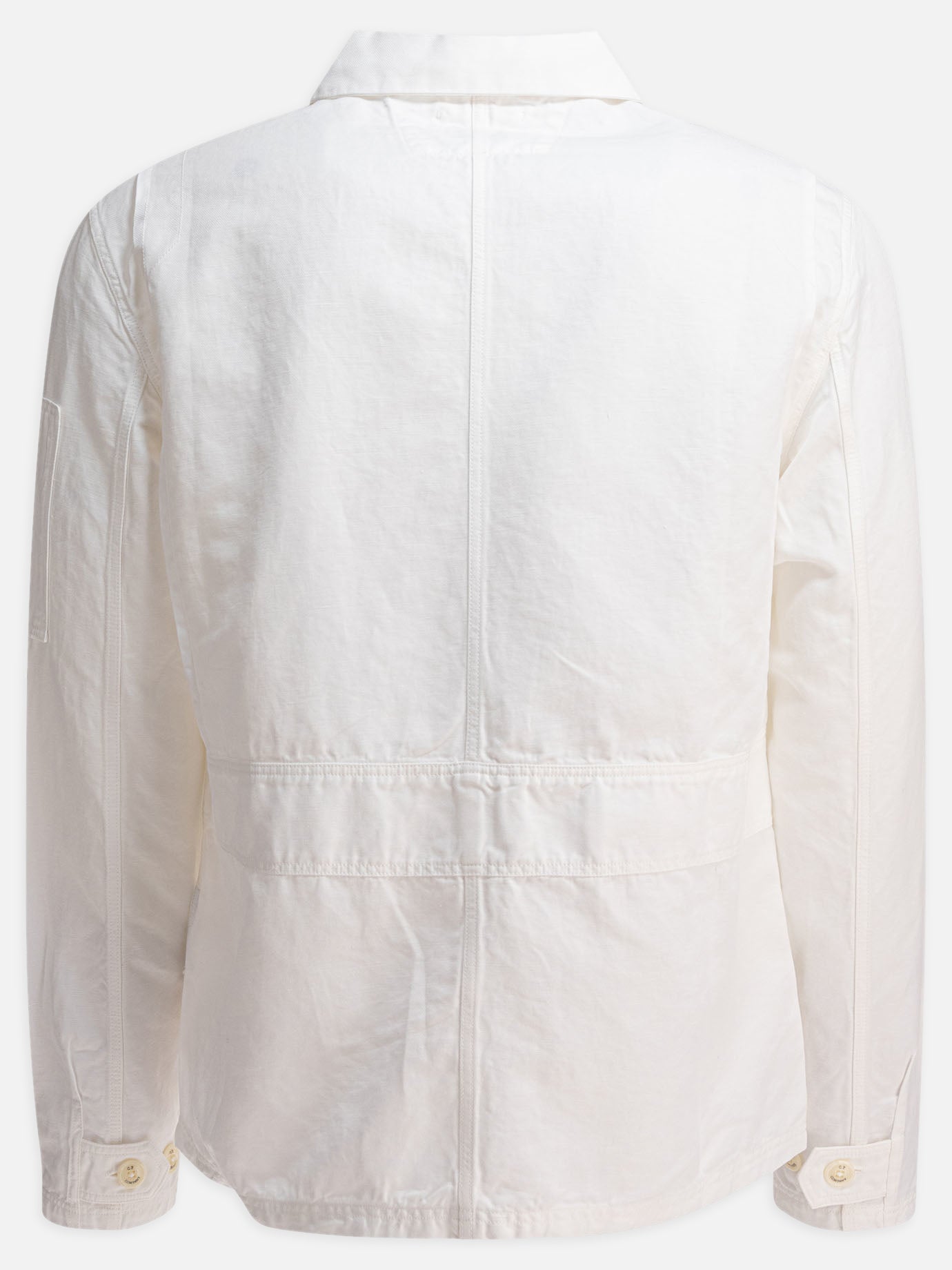 C.P. Company Overshirt in cotone e lino 13267544_S White thumbnail_2