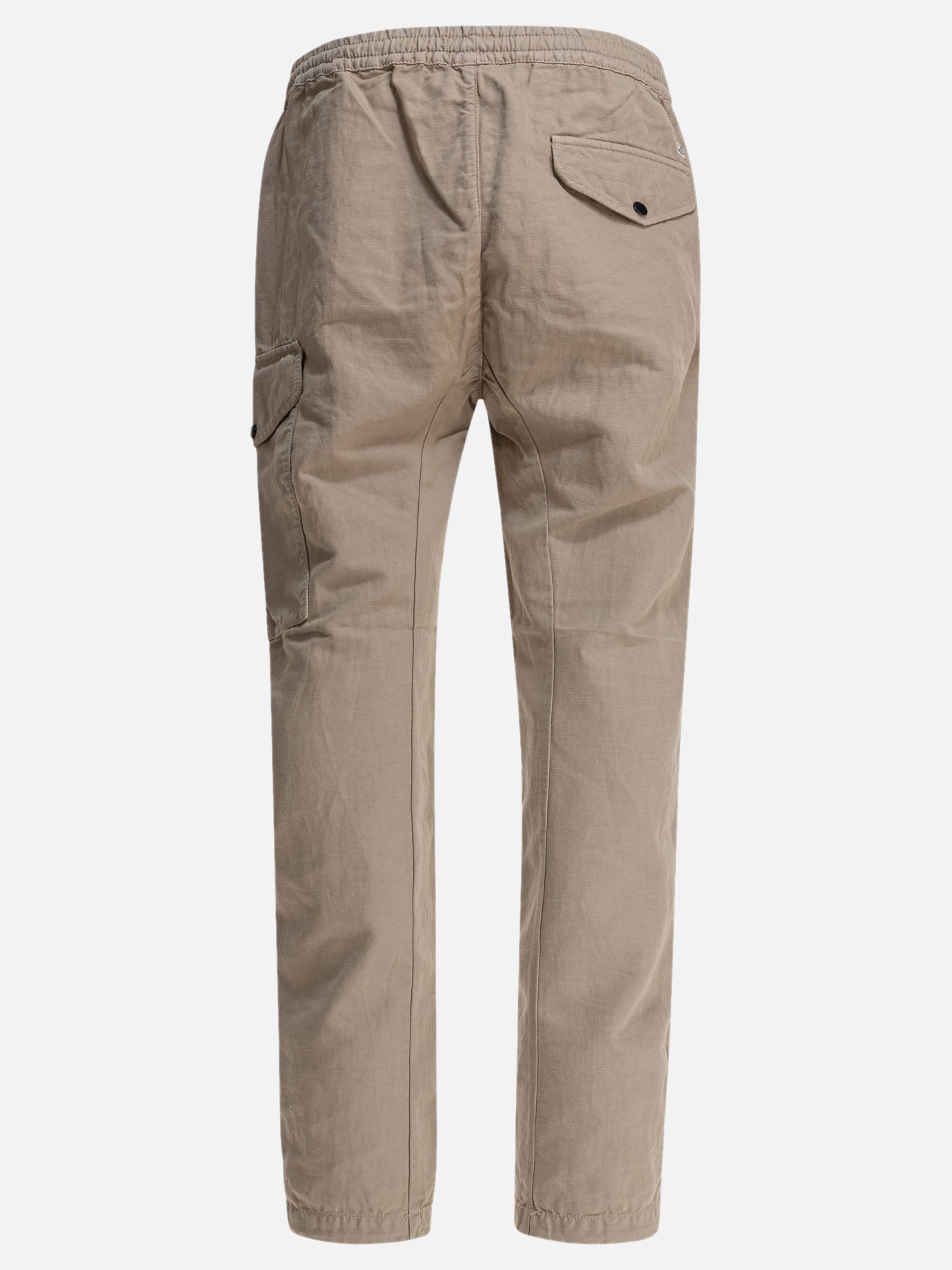 C.P. Company Cotton and linen cargo trousers 15522631_48 Beige thumbnail_2