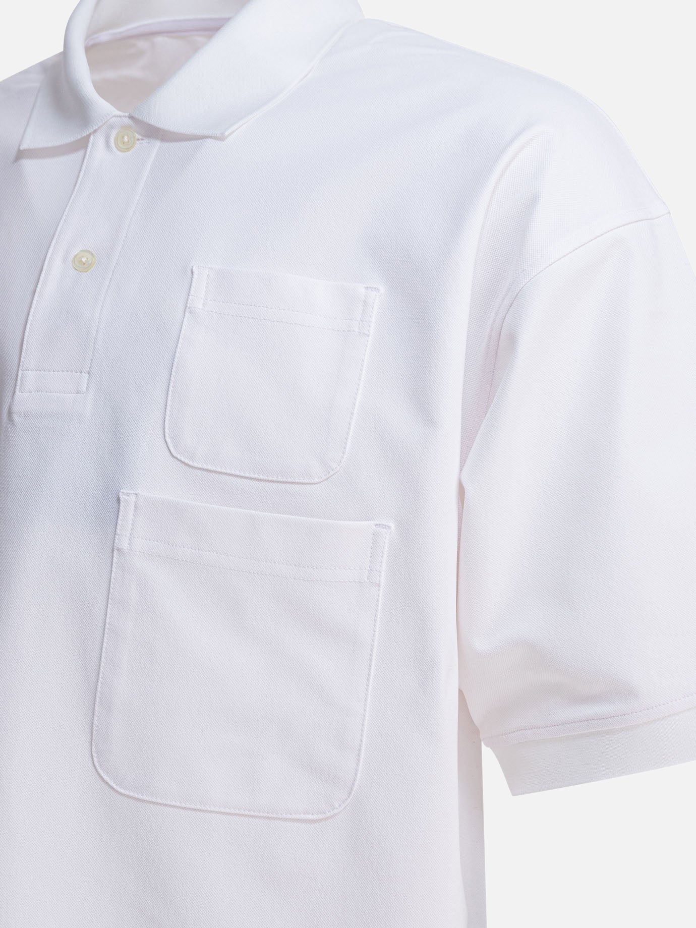 Daiwa Pier 39 Polo shirt with two pockets 13686182_S White thumbnail_4