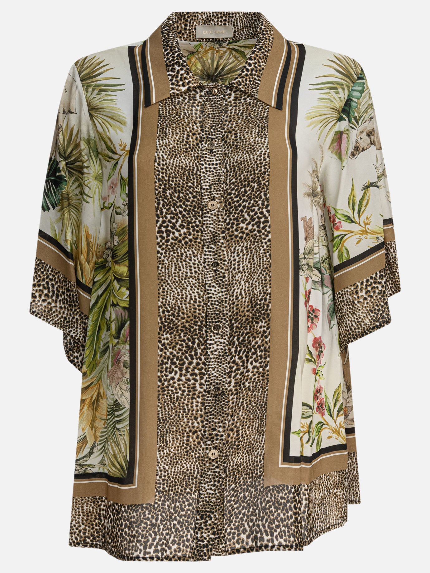 Camicie casual Animal print  Marrone - Elie Saab Donna | PDP | VIETTI Online Store | Zoom-Modal
