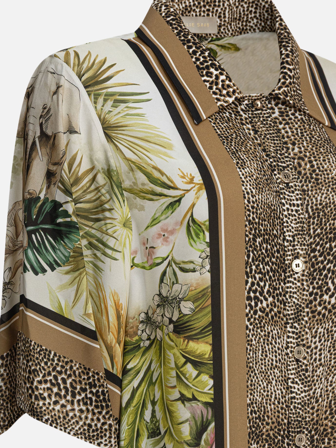 Camicie casual Animal print  Marrone - Elie Saab Donna | PDP | VIETTI Online Store | Zoom-Modal_4
