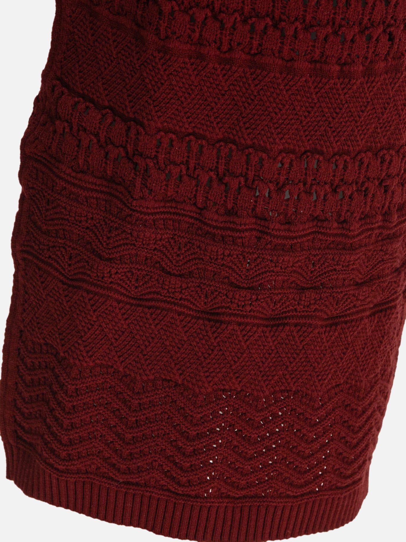 Gonne lunghe Textured knit  Bordeaux - Elie Saab Donna | PDP | VIETTI Online Store | thumbnail_4