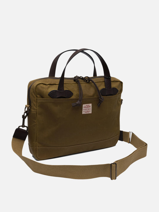Filson Briefcase in Tin Cloth 19720877_UNI Brown 2