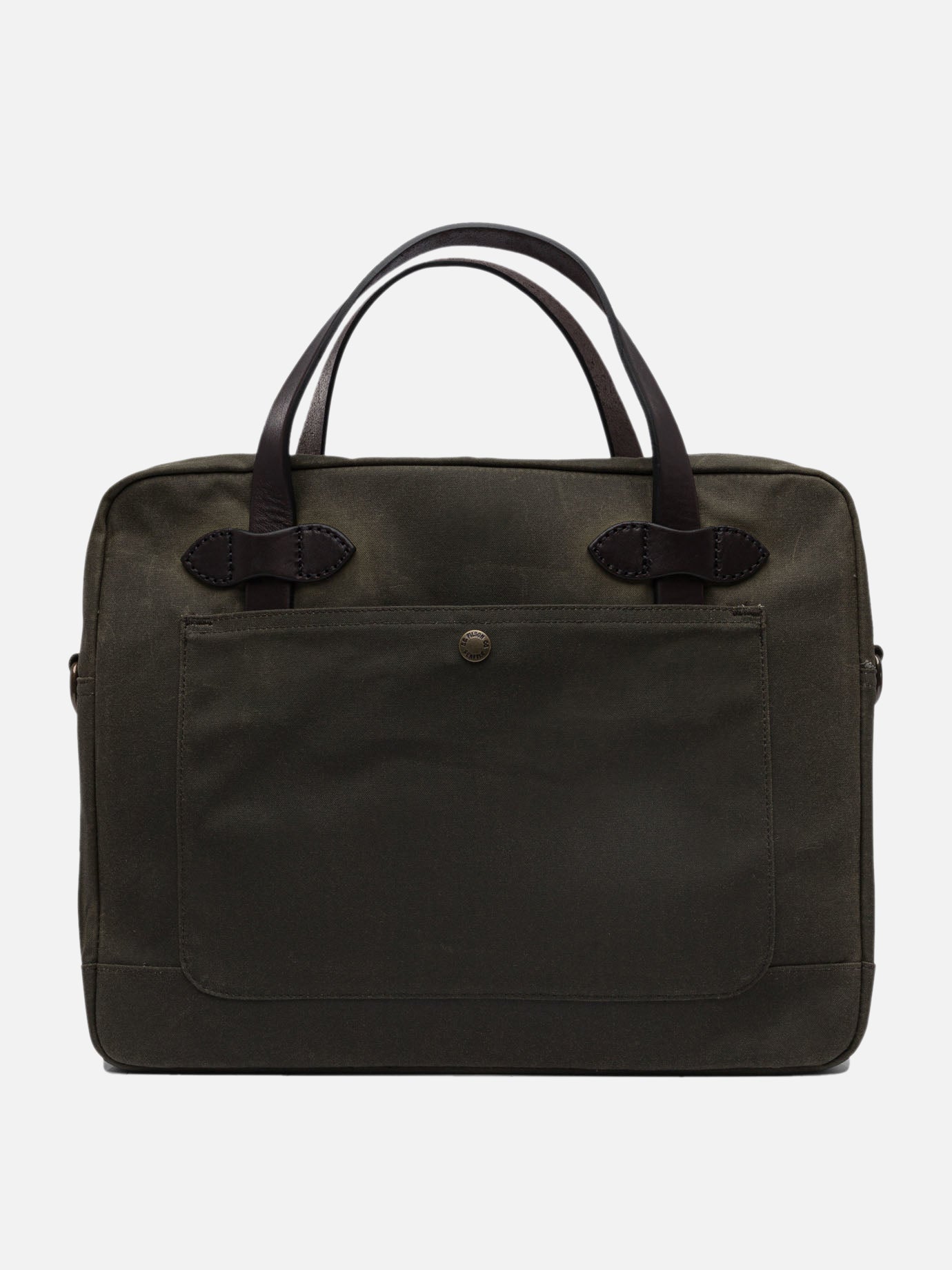 Filson Briefcase in Tin Cloth Green