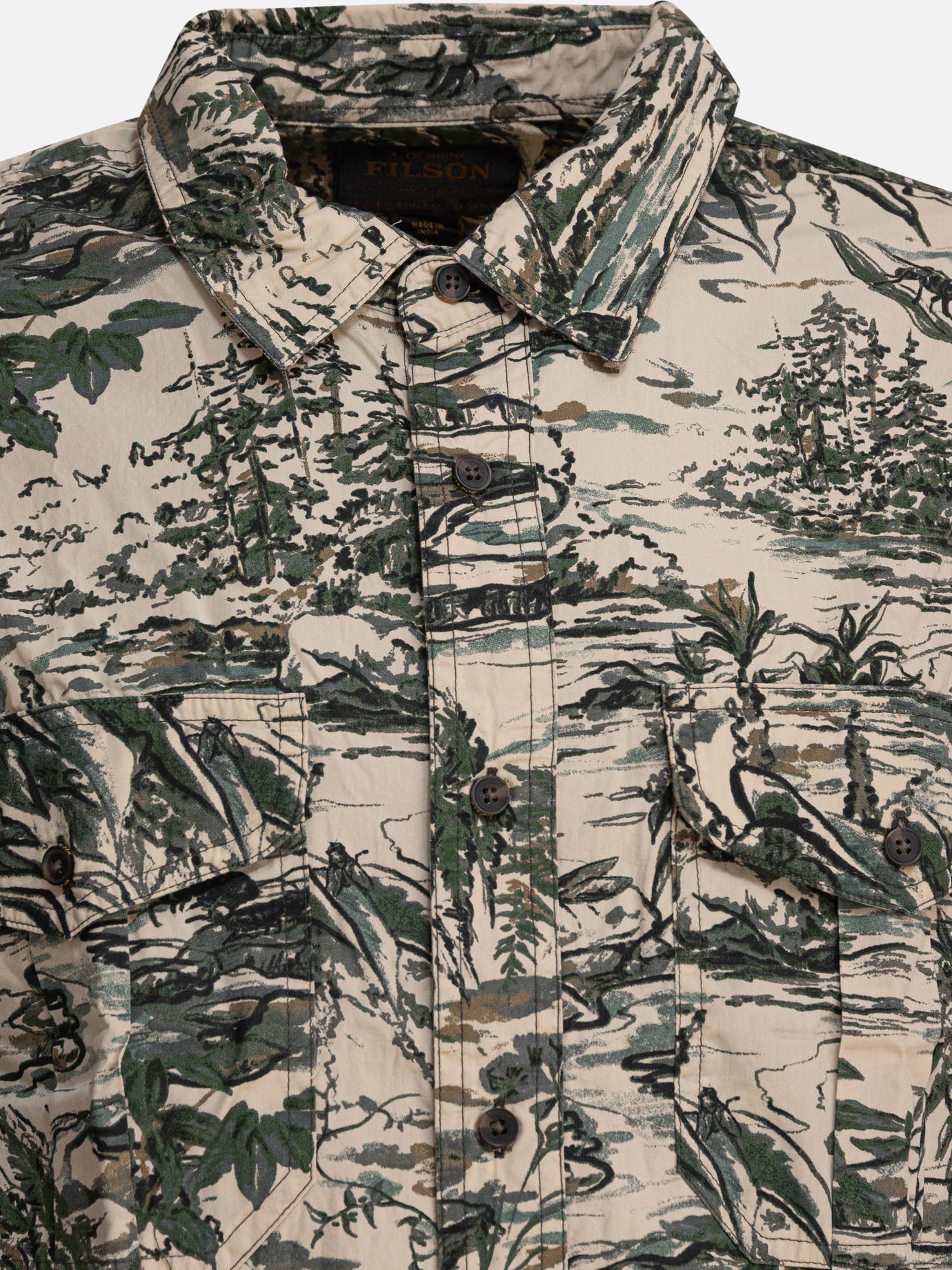 Camicie casual Print  Verde - Filson Uomo | PDP | VIETTI Online Store | Zoom-Modal_3

