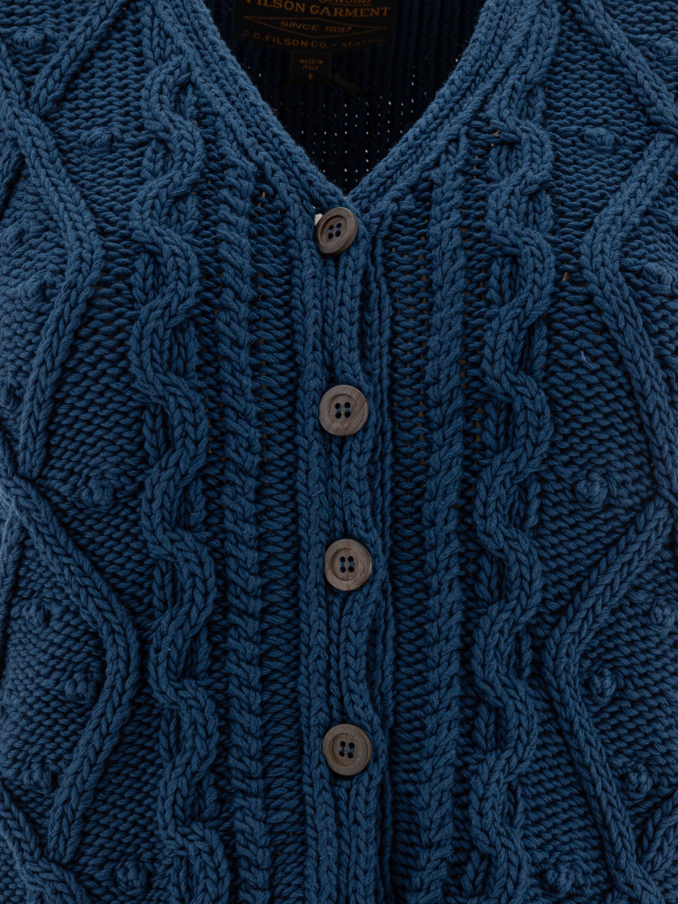 Filson Jacquard-Knitted vest 19965394_XS Blue thumbnail_3