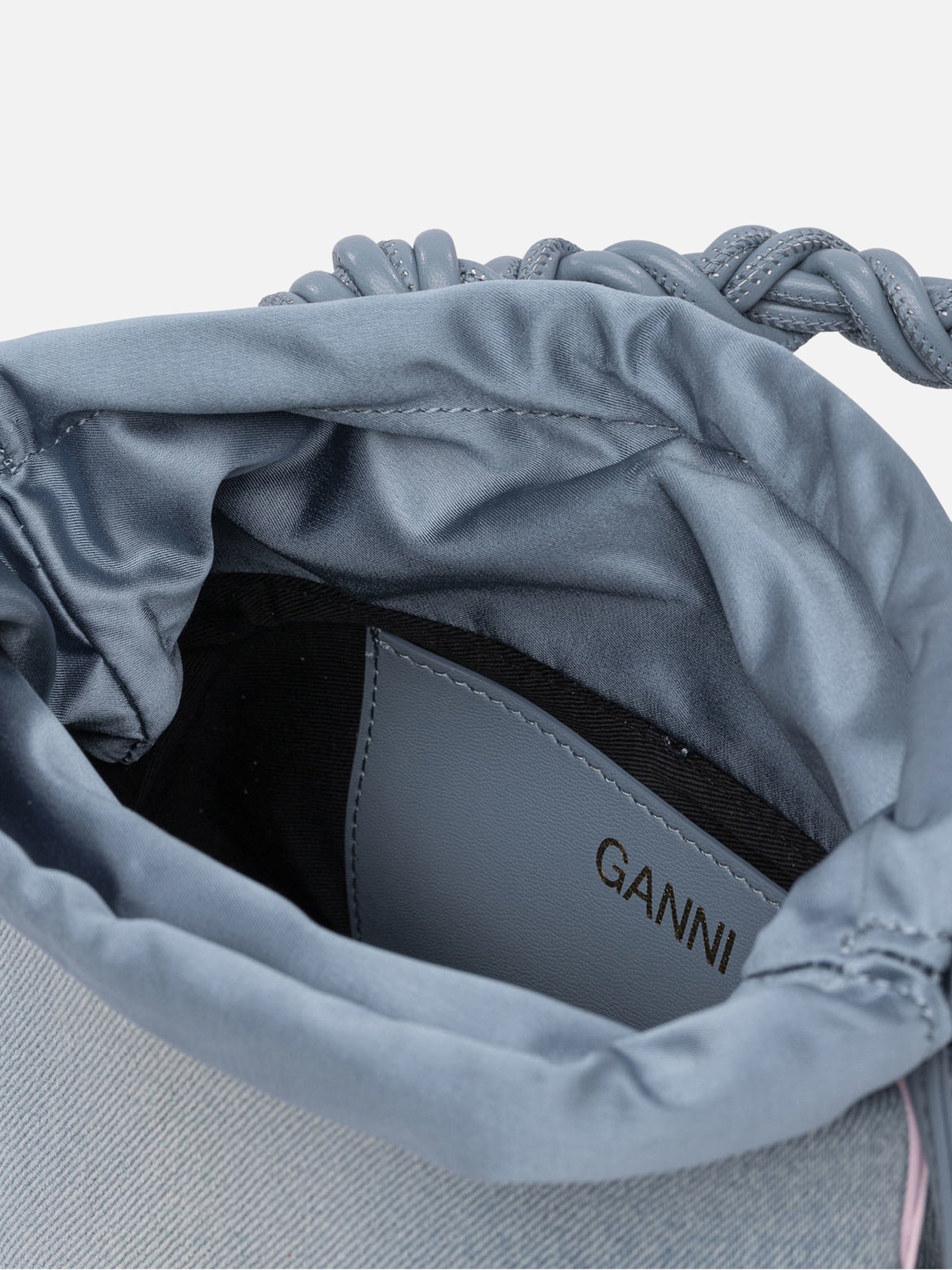 Ganni Borsa a secchiello &quot;Bou&quot; 17884240_UNI Light blue thumbnail_5