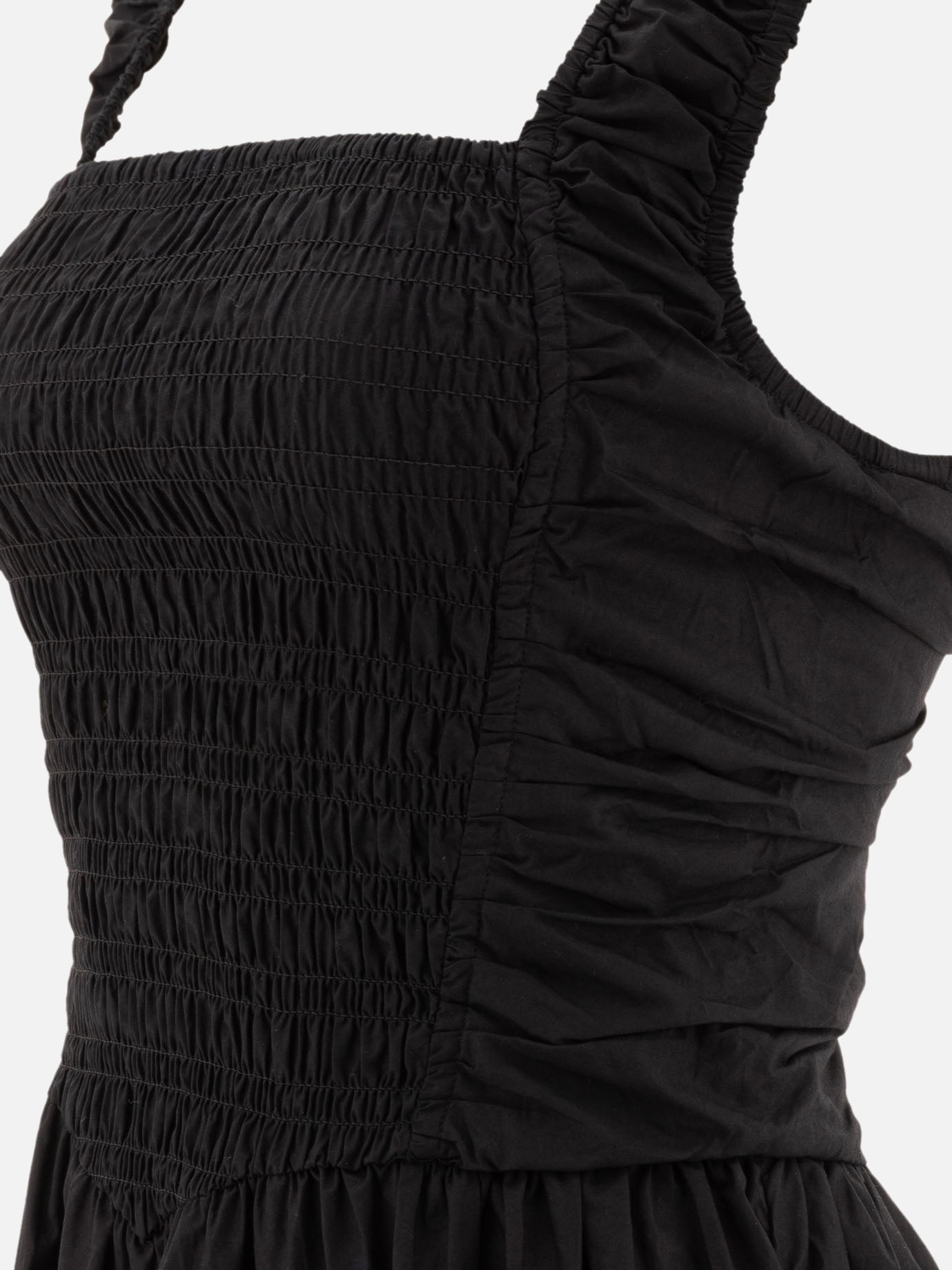 Midi dresses Solid colour  Black - Ganni Women | PDP | VIETTI Online Store | Zoom-Modal_4
