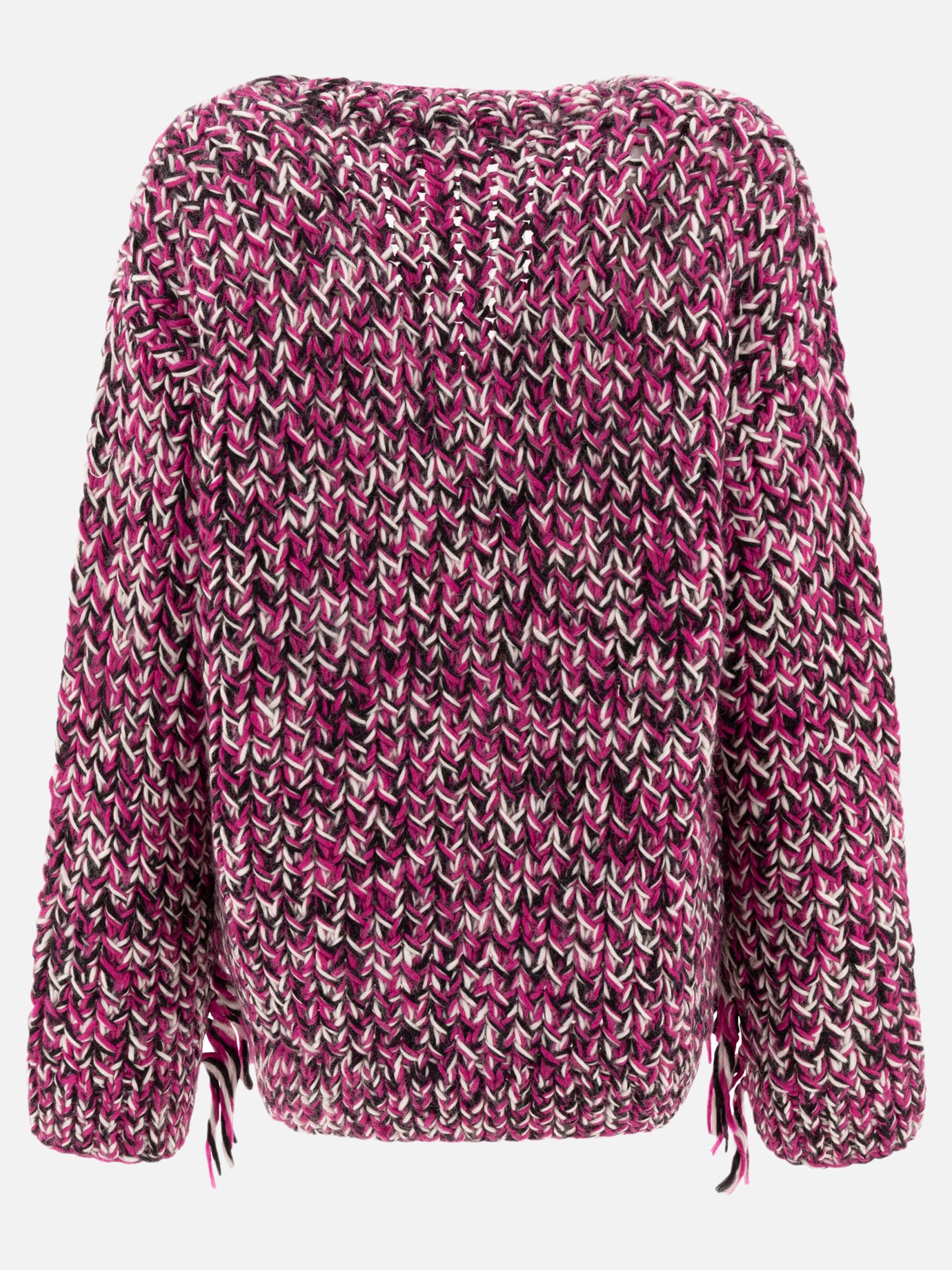 Cardigans Textured knit  Purple - Ganni Women | PDP | VIETTI Online Store | Zoom-Modal_2
