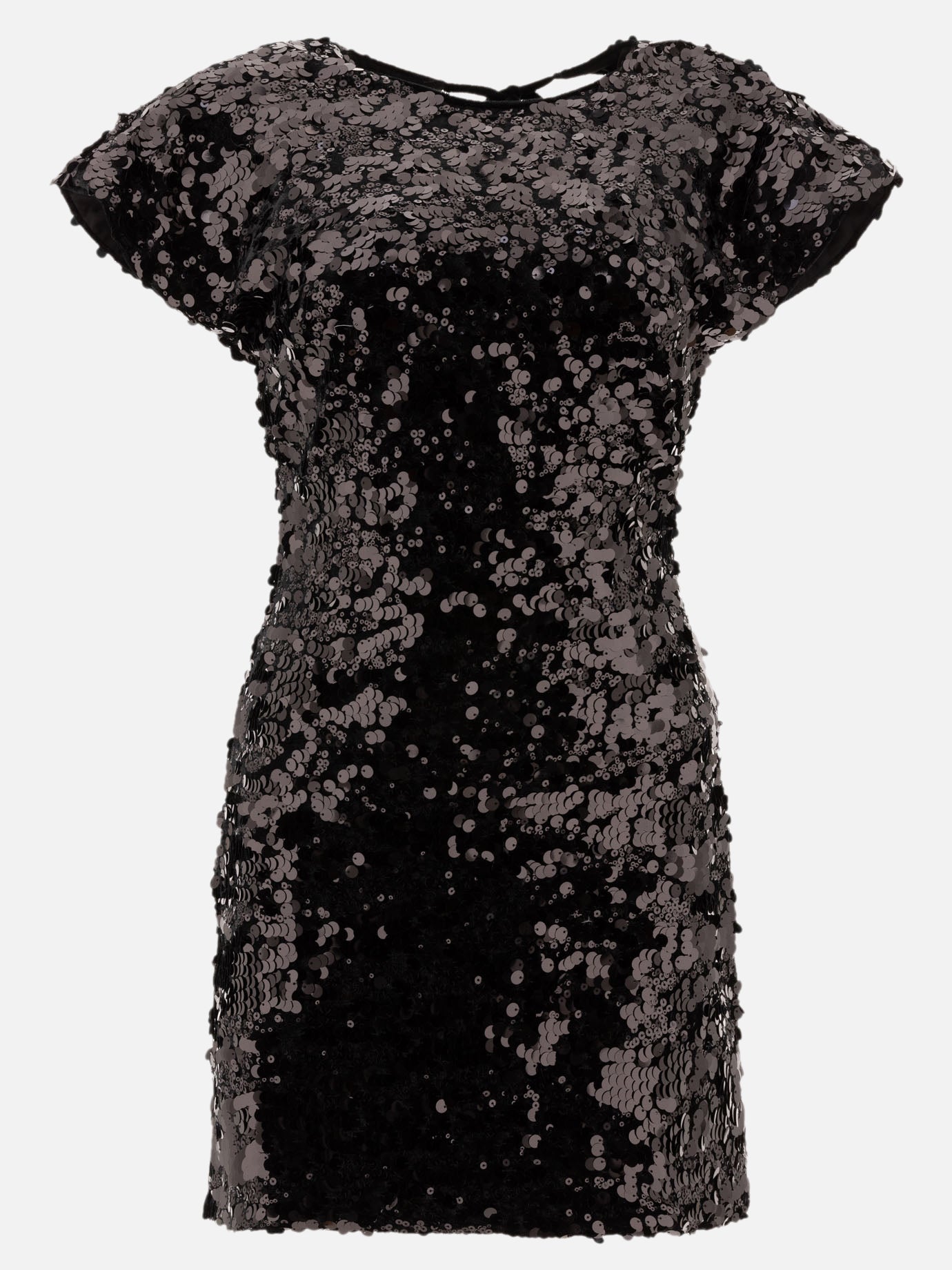 Mini dresses Solid colour  Black - Ganni Women | PDP | VIETTI Online Store | Zoom-Modal
