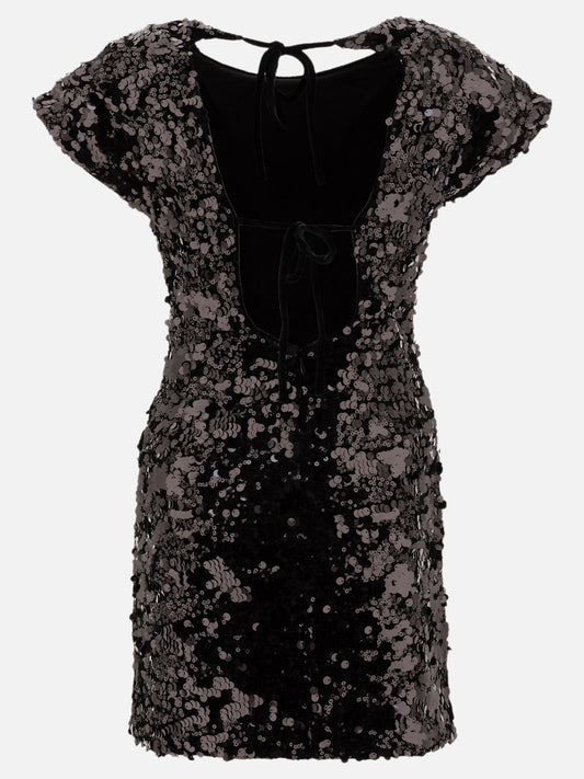 Mini dresses Solid colour  Black - Ganni Women | PLP | VIETTI Online Store | 2
