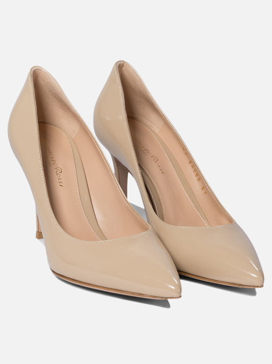 Décolleté 100% patent leather - 100% leather  Beige - Gianvito Rossi Donna | PLP | VIETTI Online Store | 2
