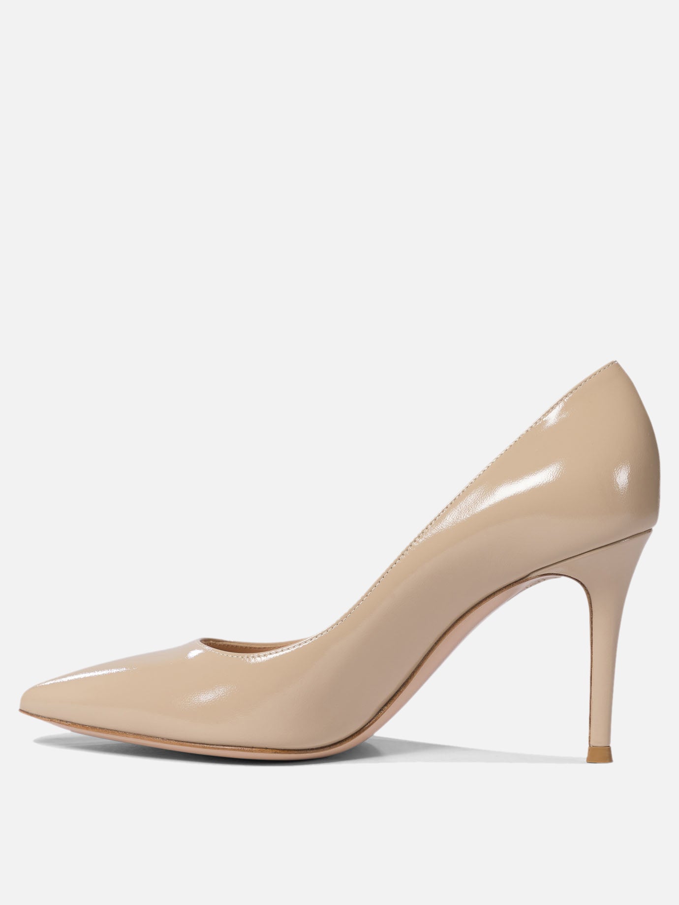Décolleté 100% patent leather - 100% leather  Beige - Gianvito Rossi Donna | PDP | VIETTI Online Store | Zoom-Modal_3
