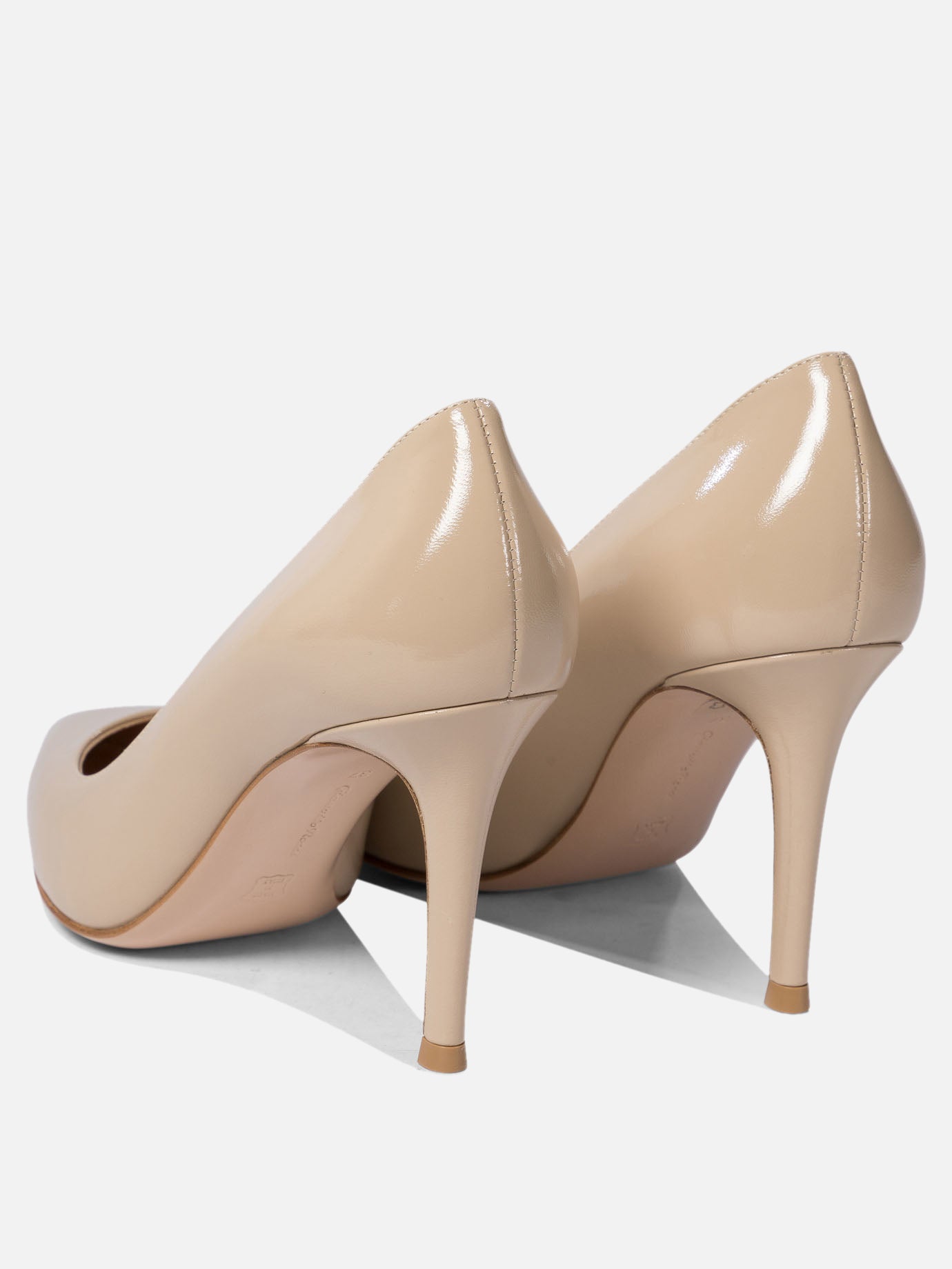 Décolleté 100% patent leather - 100% leather  Beige - Gianvito Rossi Donna | PDP | VIETTI Online Store | thumbnail_4