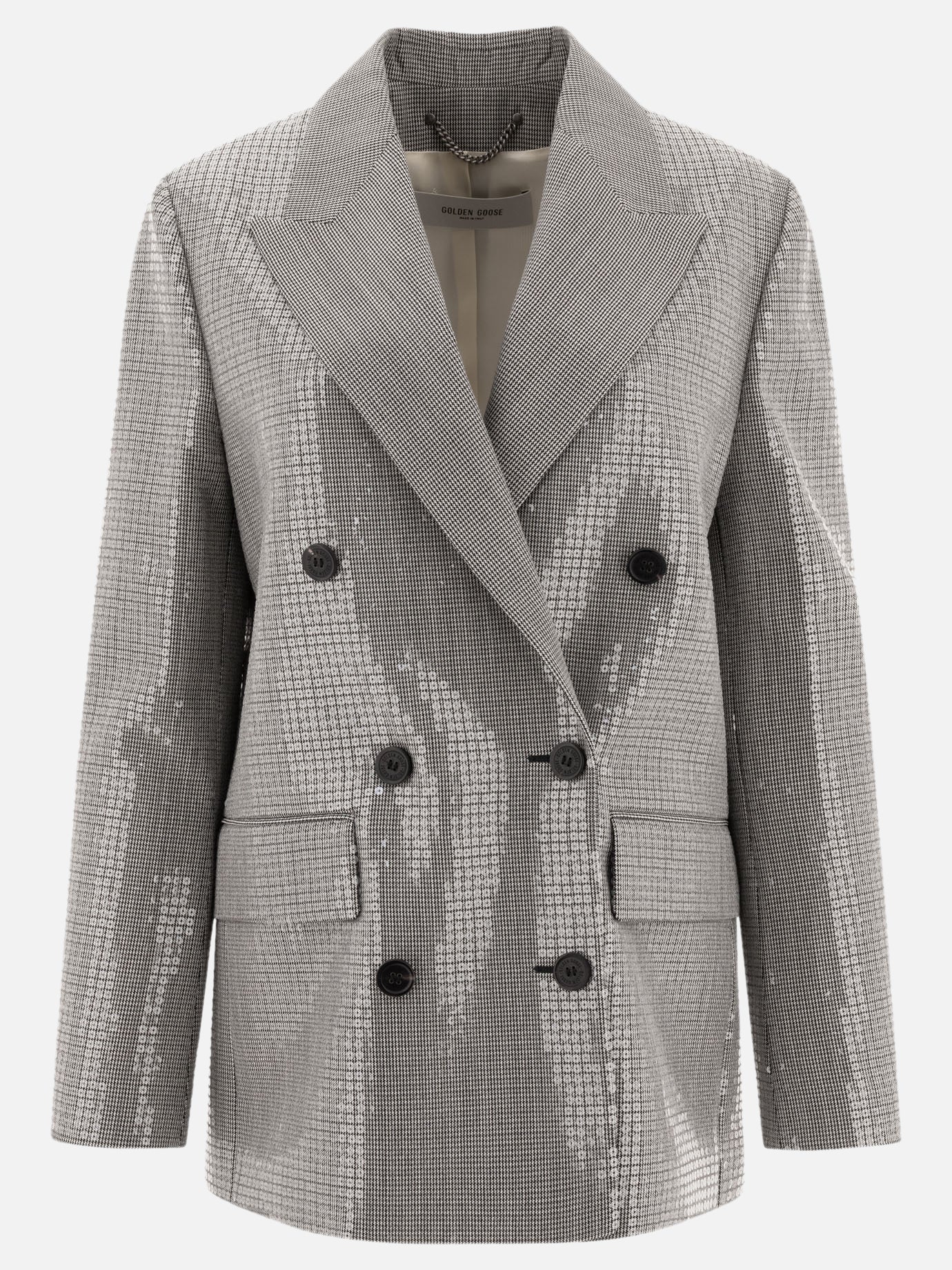 Golden Goose Double-breasted boyfriend jacket Silver