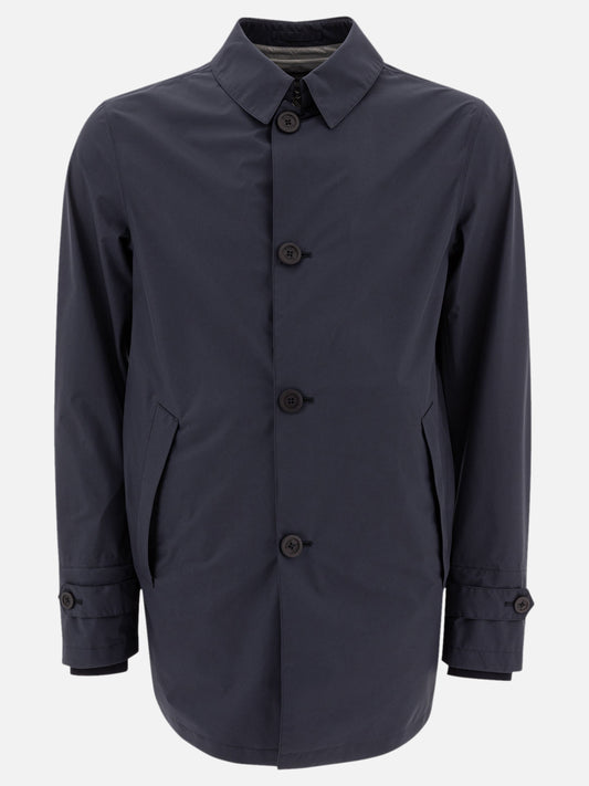 Giacche a vento Solid colour  Blu - Herno Uomo | PLP | VIETTI Online Store 
