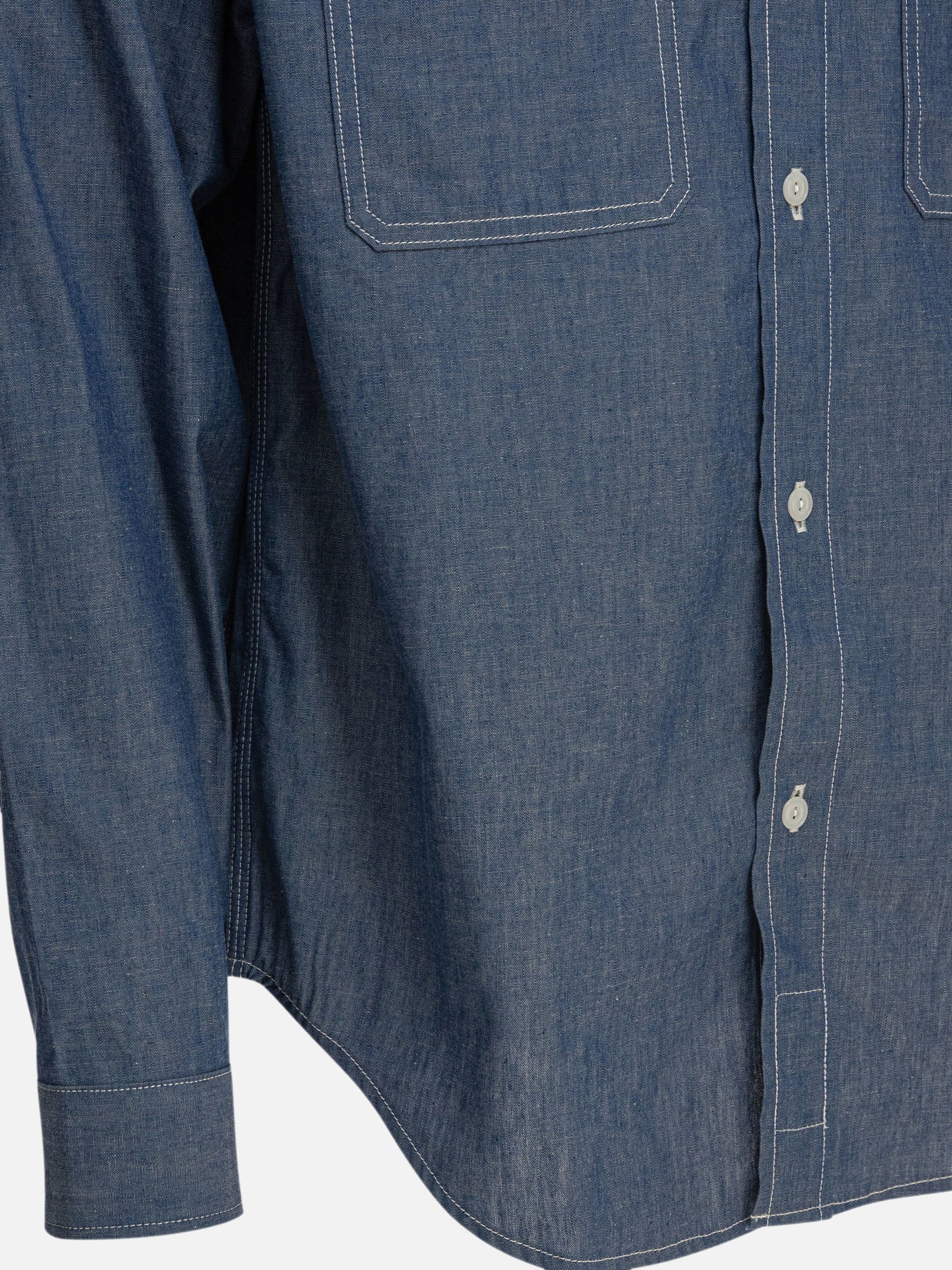 Human Made Chambray shirt 10229968_L Blue thumbnail_4