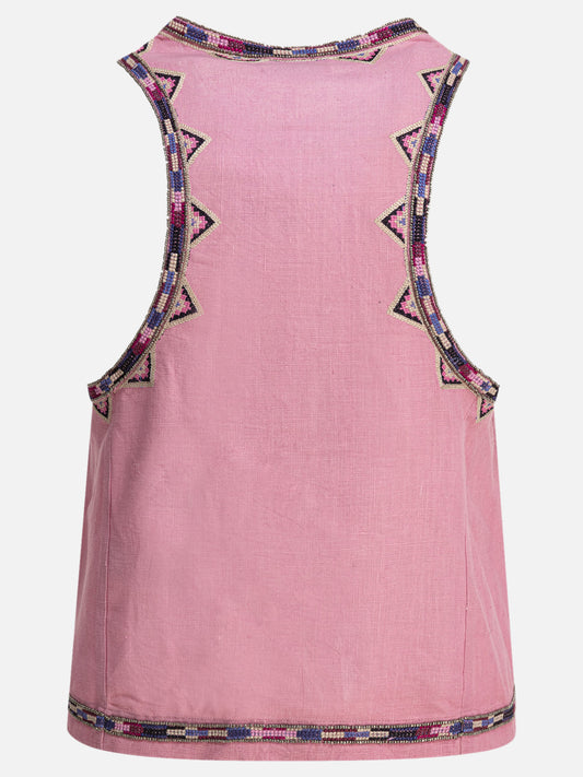 Isabel Marant "Zahara" top 13775950_36 Pink 2