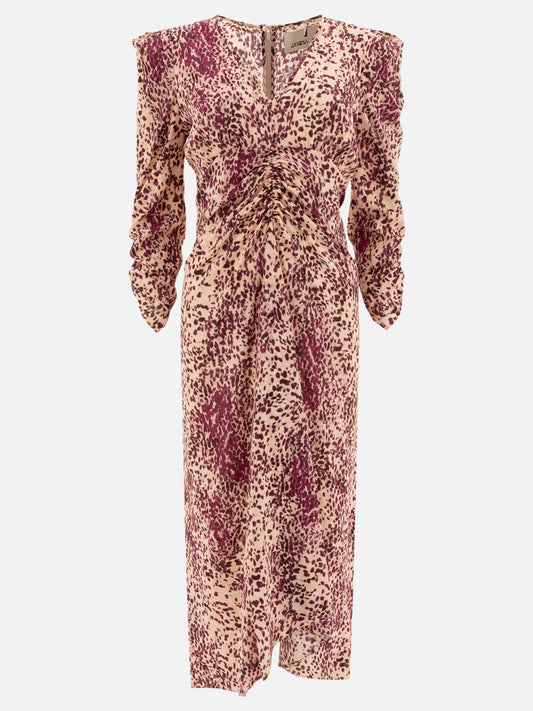 Long dresses Animal print  Purple - Isabel Marant Women | PLP | VIETTI Online Store 
