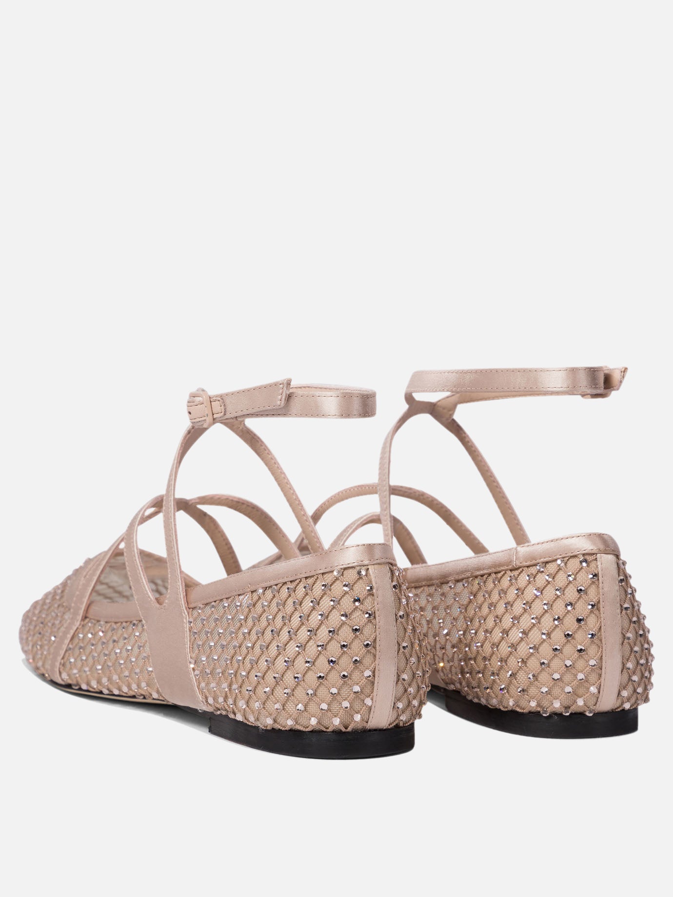 Classic ballet flats 80% polyamide 20% leather - 95% leather 5% rubber  Pink - Jimmy Choo Women | PDP | VIETTI Online Store | Zoom-Modal_4
