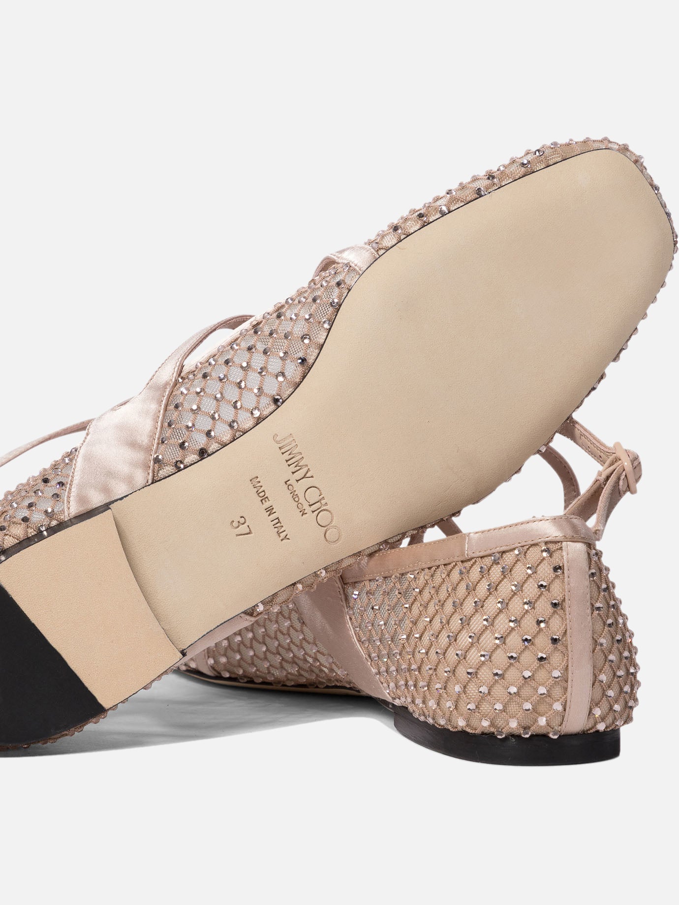 Classic ballet flats 80% polyamide 20% leather - 95% leather 5% rubber  Pink - Jimmy Choo Women | PDP | VIETTI Online Store | Zoom-Modal_5

