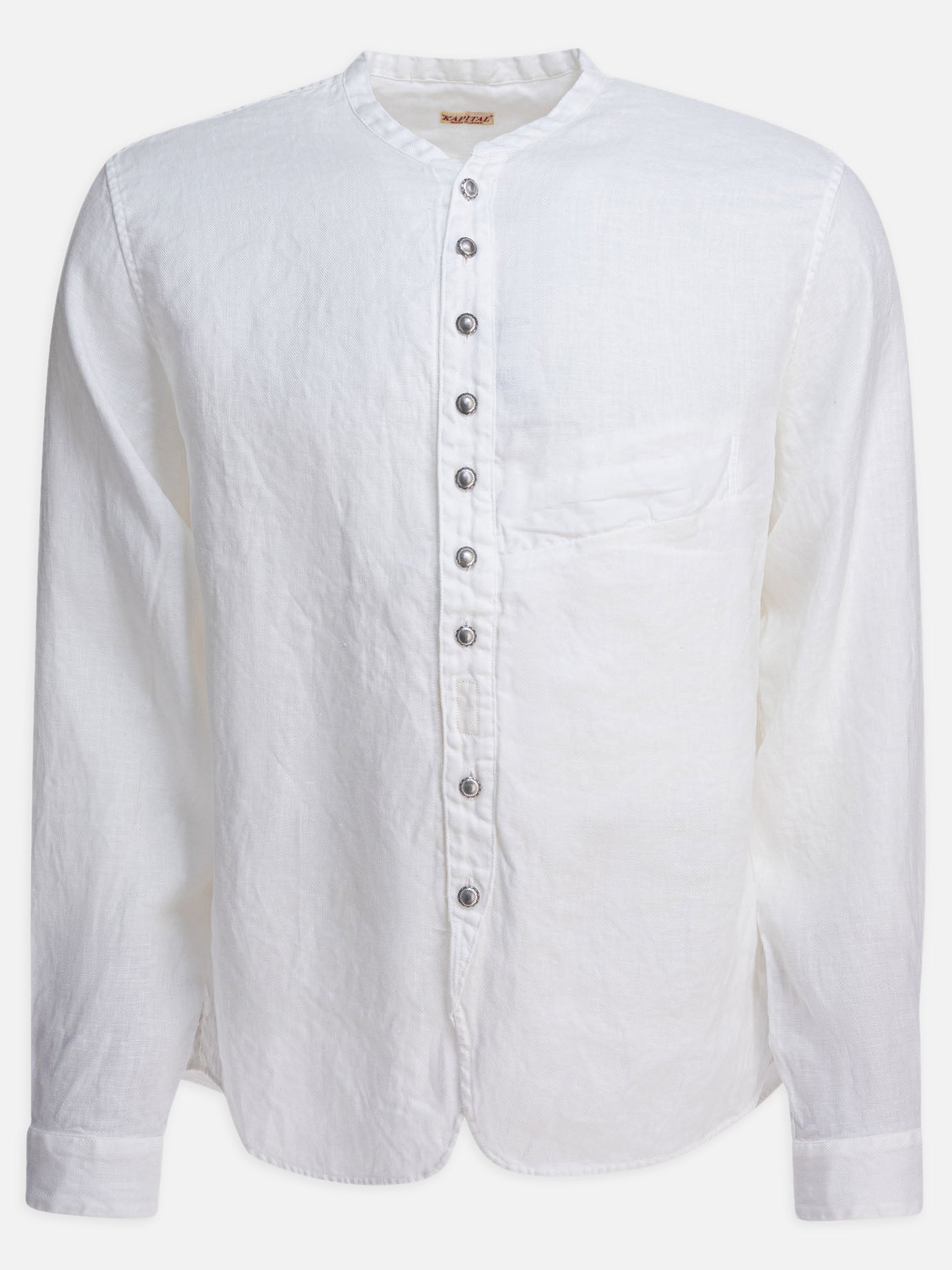 KAPITAL Camicia in lino 17060264_3 White thumbnail_1