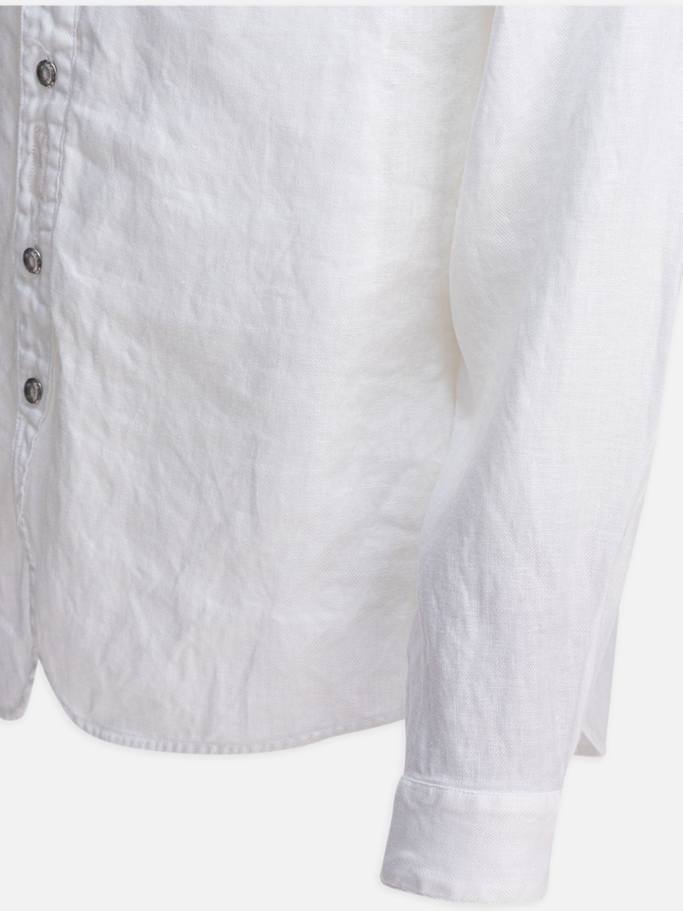 KAPITAL Camicia in lino 17060264_3 White thumbnail_4