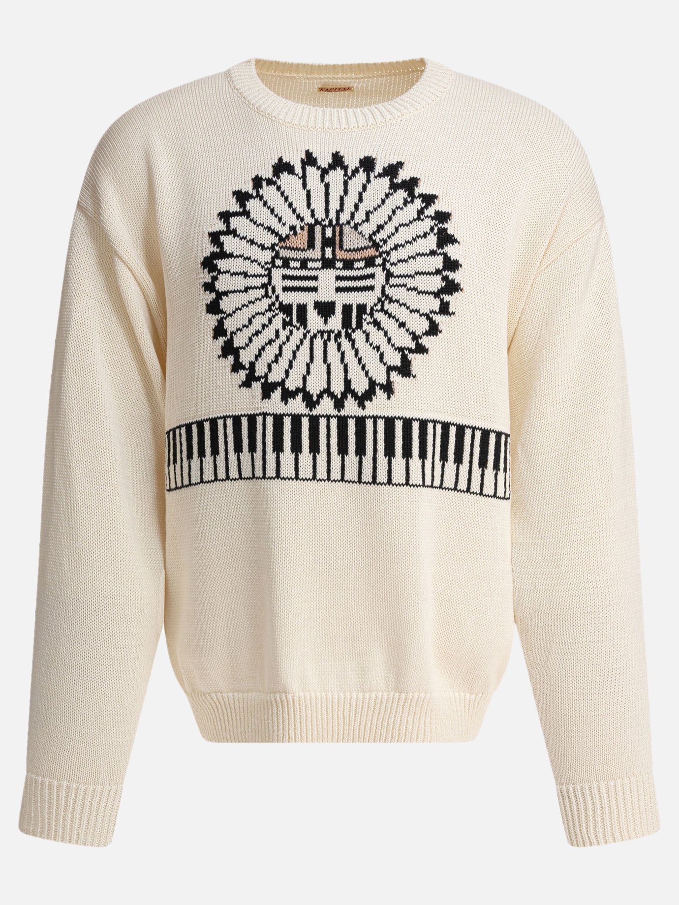 KAPITAL &quot;Piano &amp; Sun Face&quot; Sweater 16706643_3 Beige thumbnail_1