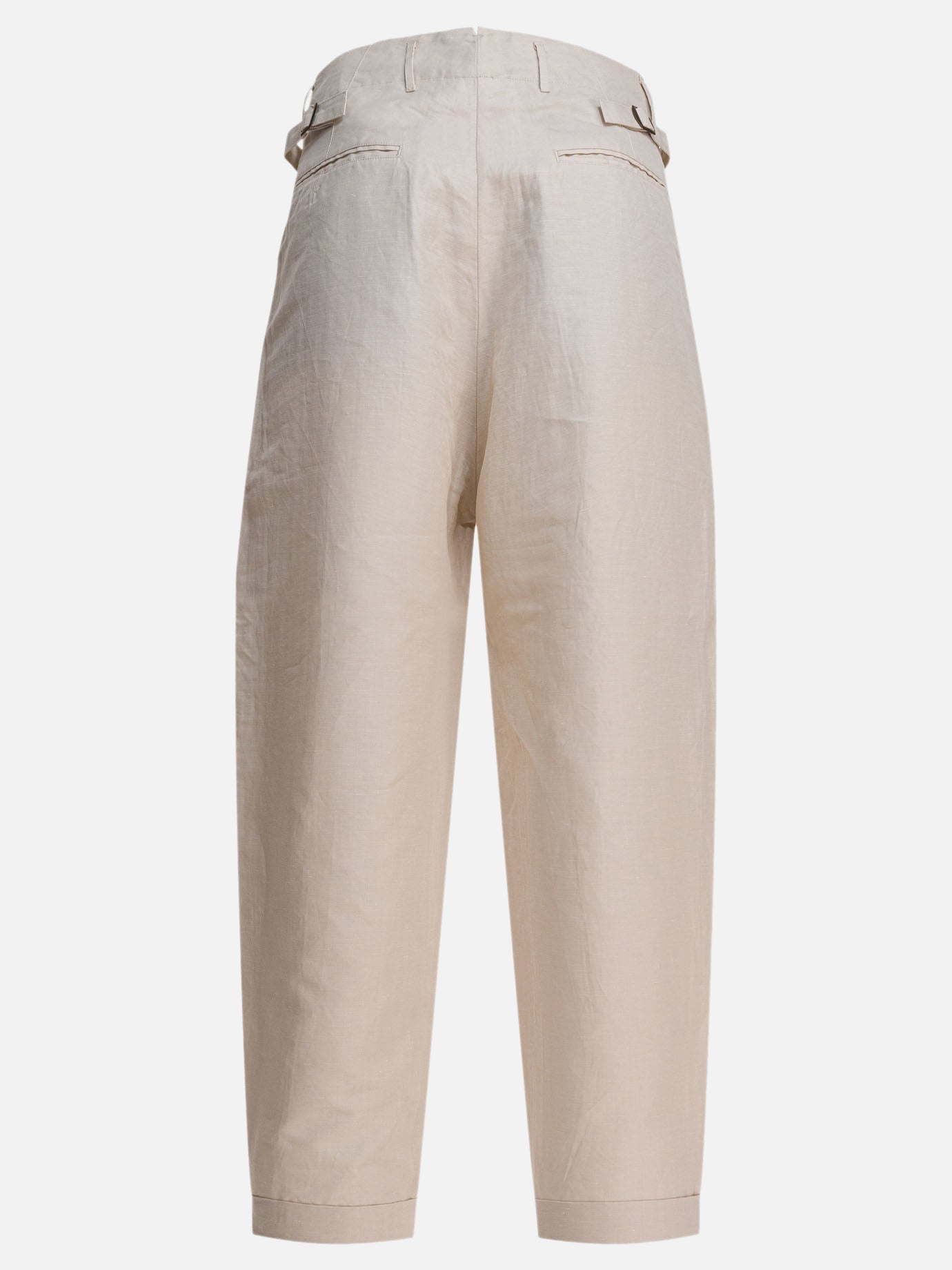 Pantaloni cargo & parachute Solid colour  Beige - KAPITAL Uomo | PDP | VIETTI Online Store | thumbnail_2