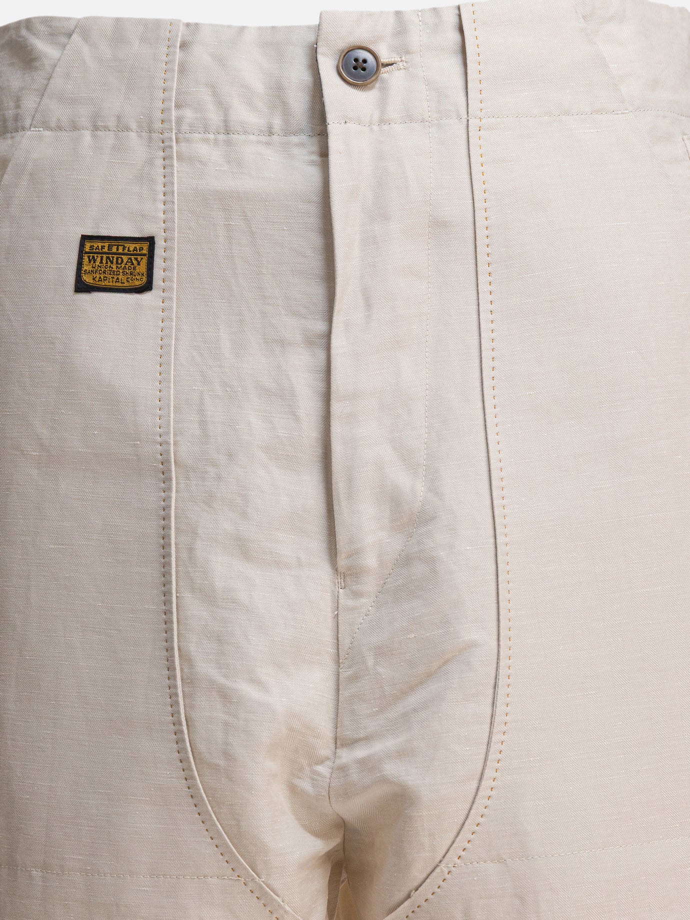 Pantaloni cargo & parachute Solid colour  Beige - KAPITAL Uomo | PDP | VIETTI Online Store | Zoom-Modal_3
