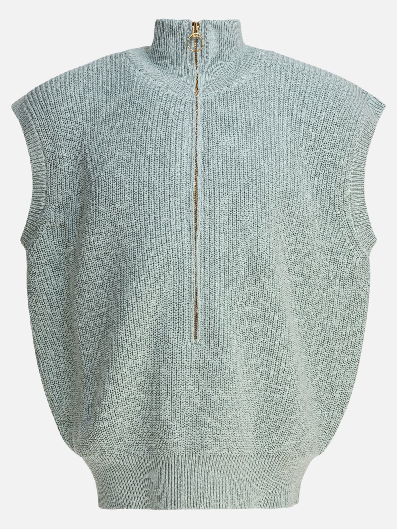 KAPITAL Gilet con mezza cerniera 19325205_3 Green thumbnail_1