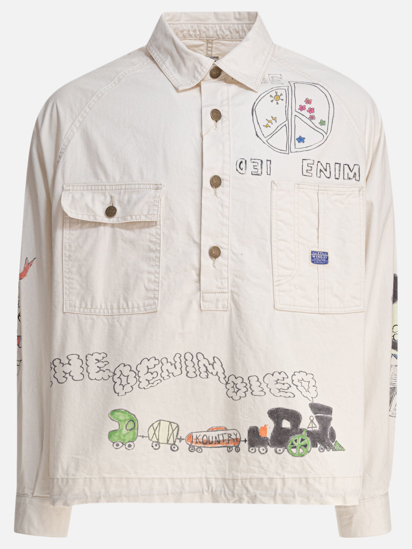 Camicie casual Print  Beige - KAPITAL Uomo | PDP | VIETTI Online Store | thumbnail