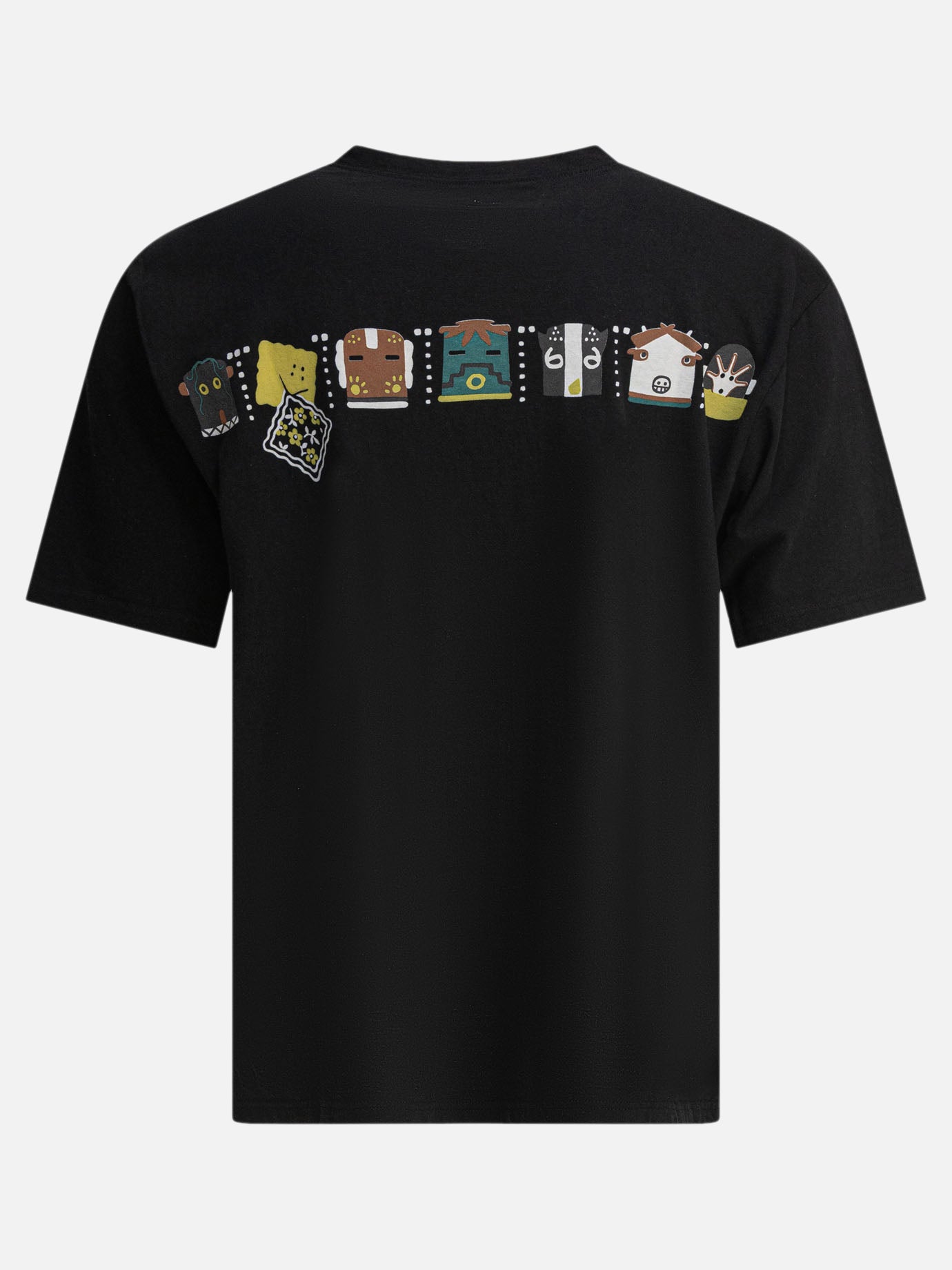 KAPITAL T-shirt &quot;Peckish &amp; Kachina&quot; 19880423_M Black thumbnail_2