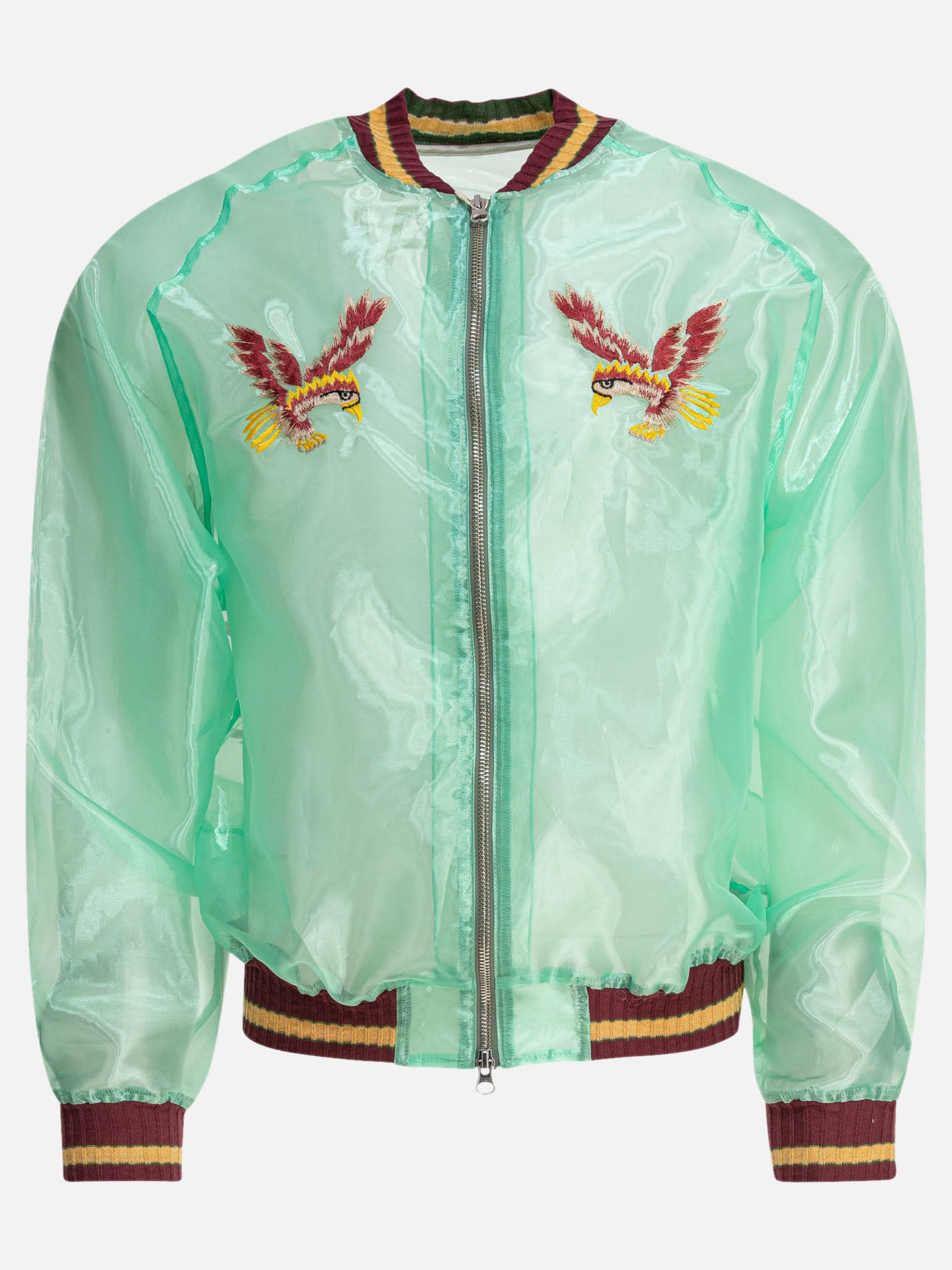 KAPITAL Bomber jacket &quot;Sheer Pearl Mosquito Guard&quot; 19364999_2 Green thumbnail_1