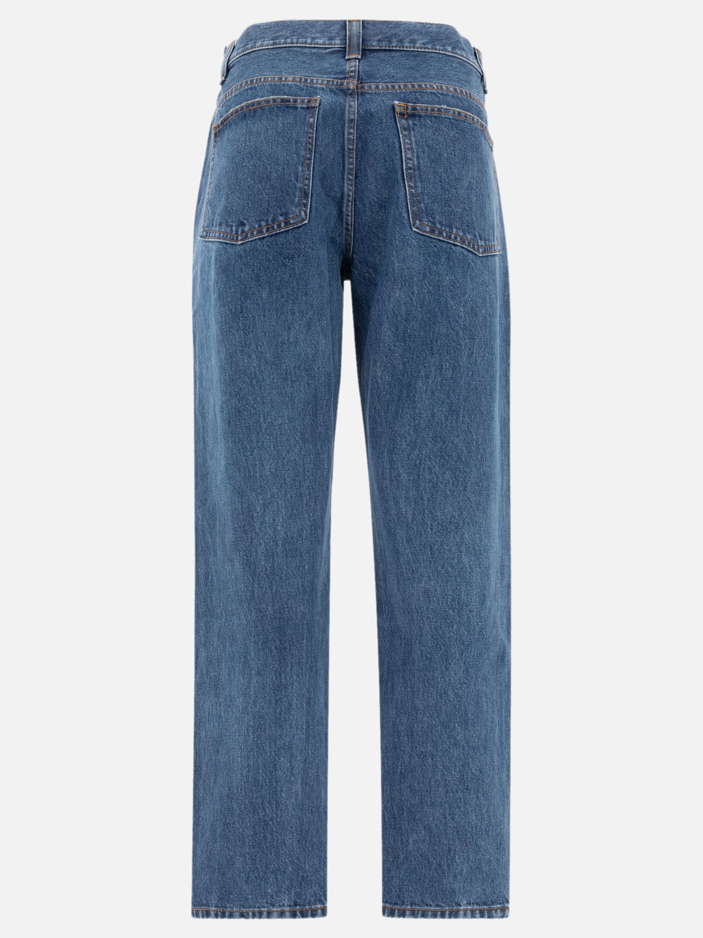Straight-leg jeans Denim  Blue - Khaite Women | PDP | VIETTI Online Store | thumbnail_2