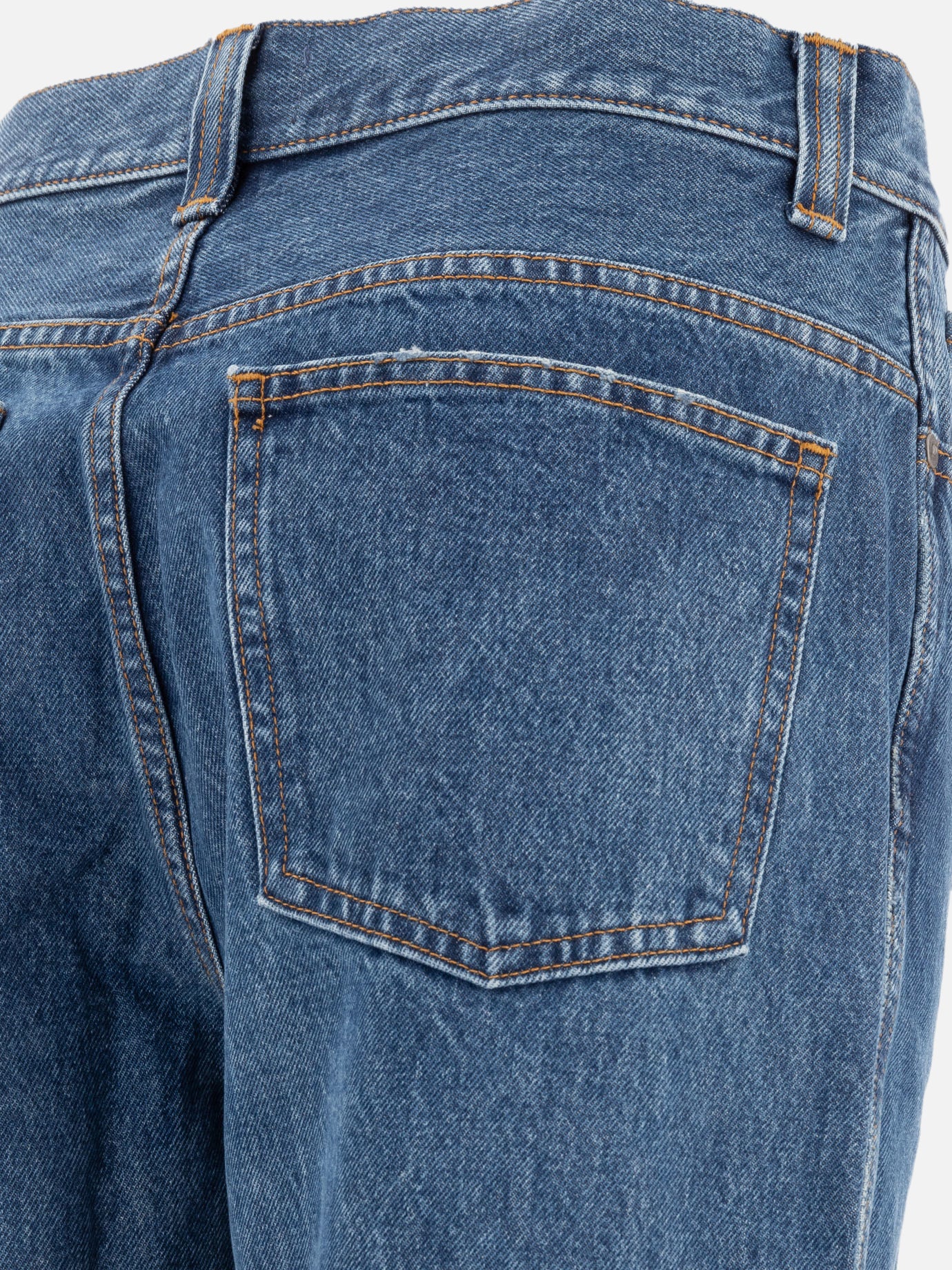 Straight-leg jeans Denim  Blue - Khaite Women | PDP | VIETTI Online Store | thumbnail_4
