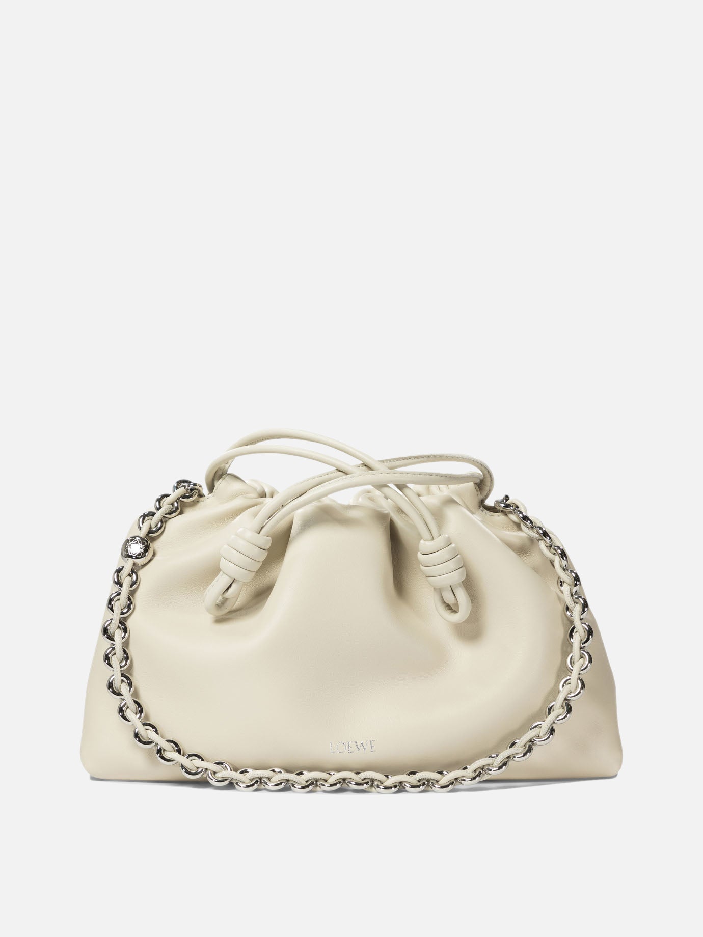 Loewe "Medium Flamenco" clutch White