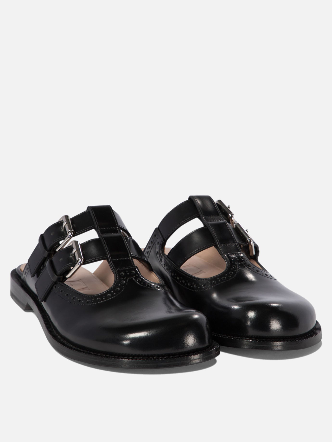 Slipper 100% leather - 100% leather  Nero - Loewe Donna | PDP | VIETTI Online Store | Zoom-Modal_2
