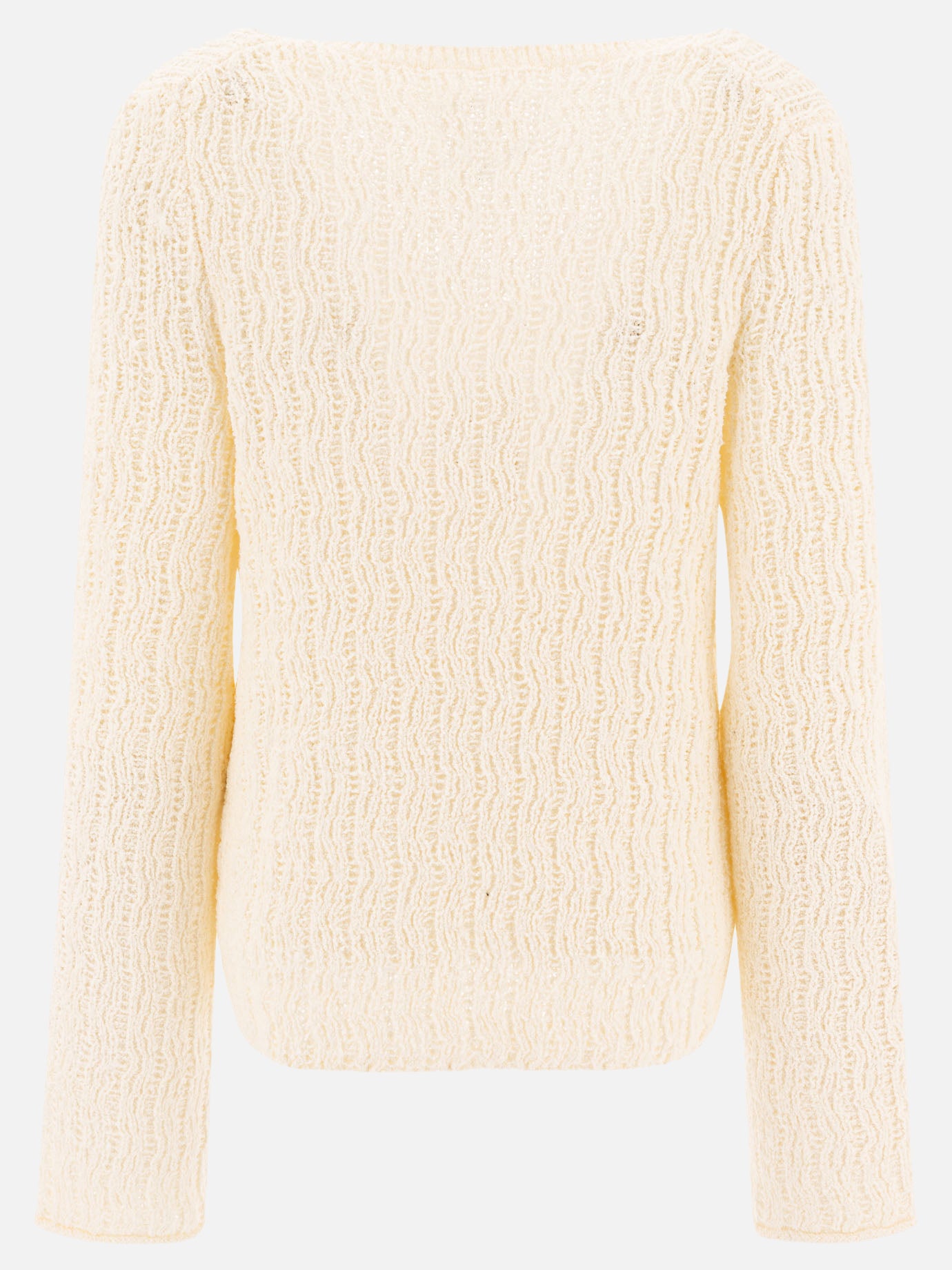 Maglioni scollo a V Textured knit  Bianco - Loulou Studio Donna | PDP | VIETTI Online Store | thumbnail_2