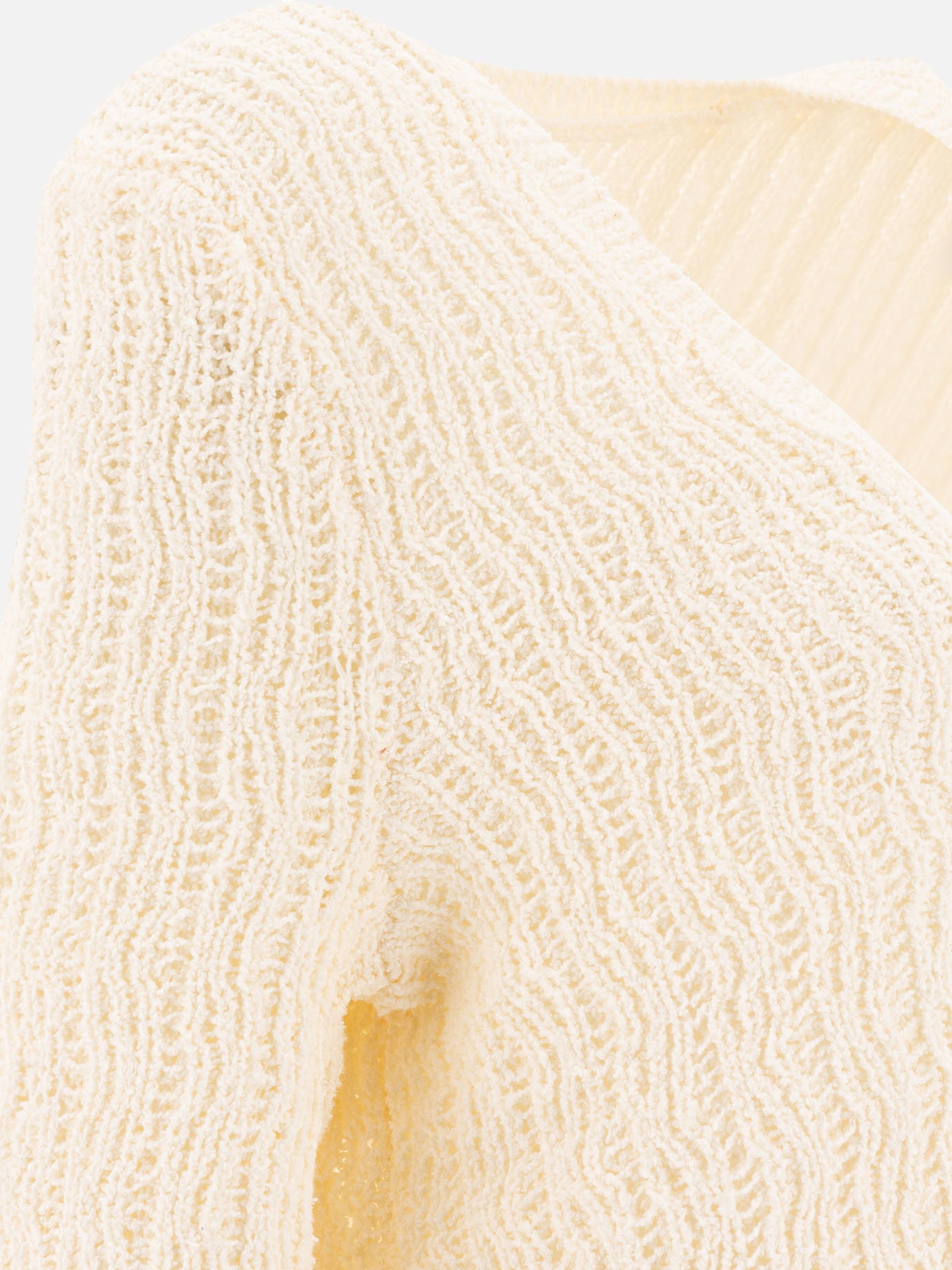 Maglioni scollo a V Textured knit  Bianco - Loulou Studio Donna | PDP | VIETTI Online Store | thumbnail_4